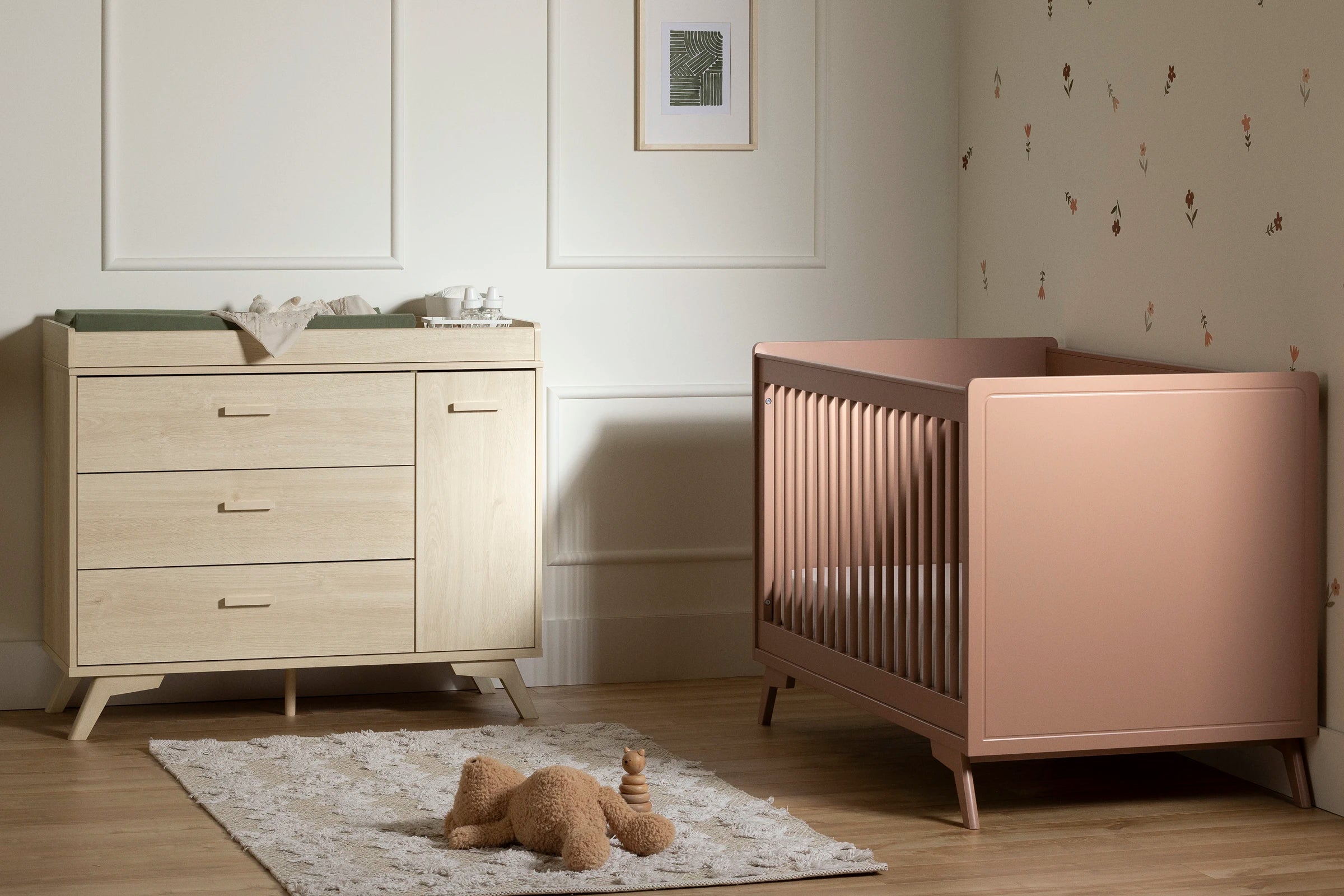 3-Drawer Changing Table with Removable Changing Tray - Milos