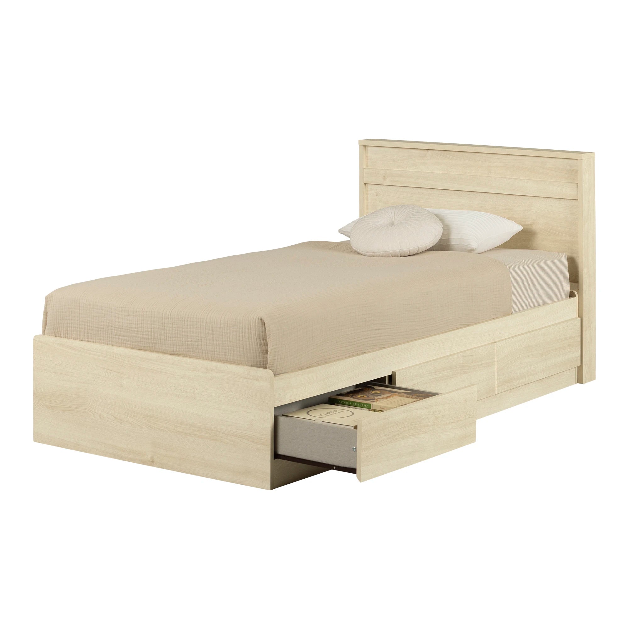 Mates Bed with 3 Drawers and Headboard Set - August