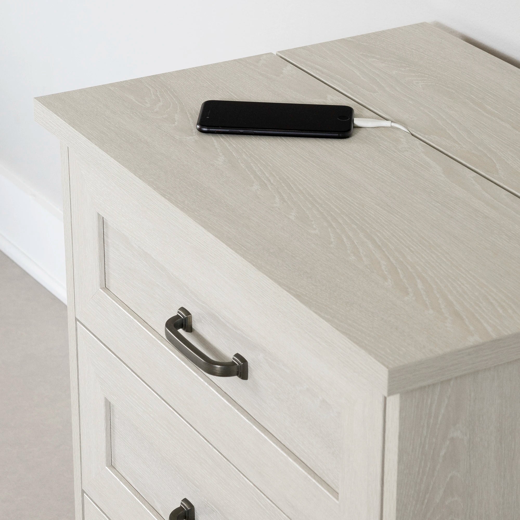 2-Drawer End Table with Movable Surface - Harma