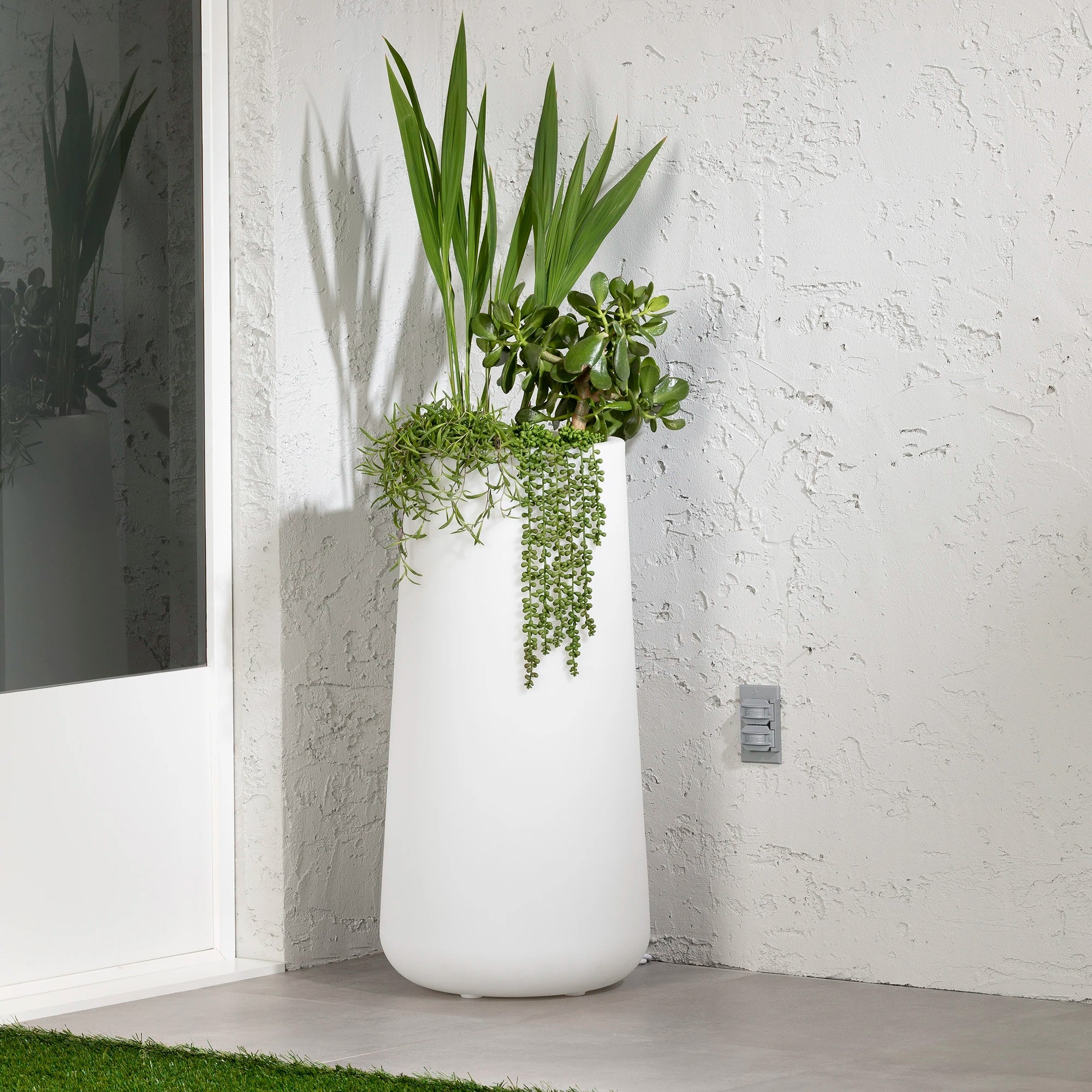 Tall Lighted Planter Pot - Dalya