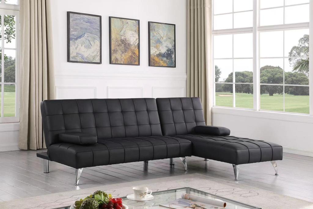 LUNA - Reversible Sofa Sectional in PU