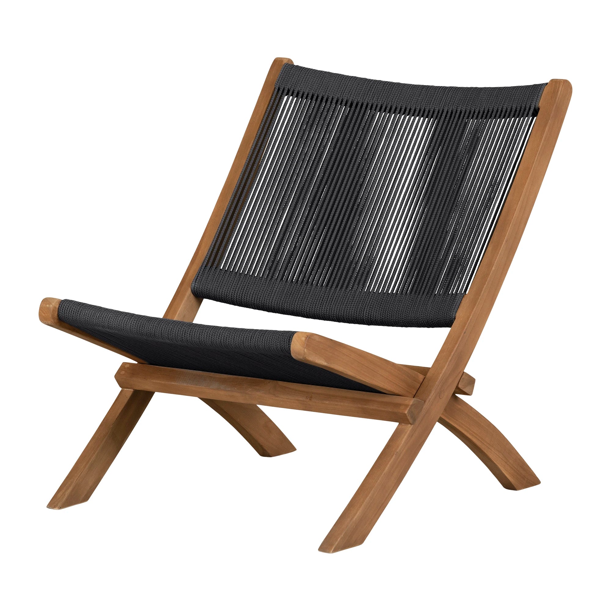 Wood and Rope Lounge Chair - Balka