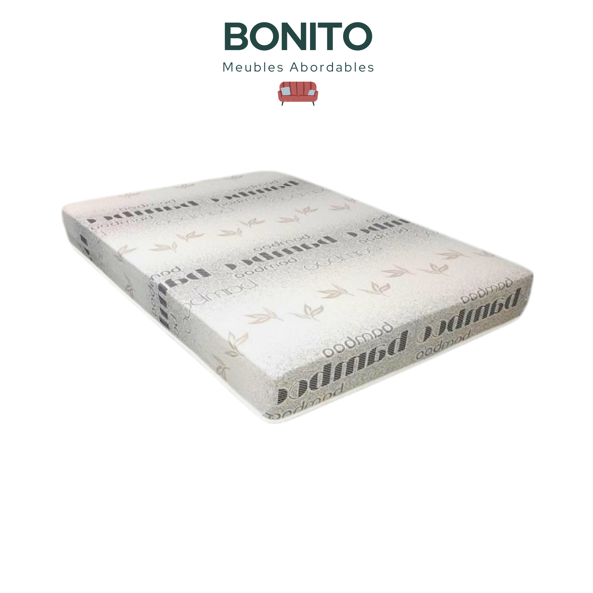 Matelas en mousse EcoBamboo de 8 pouces