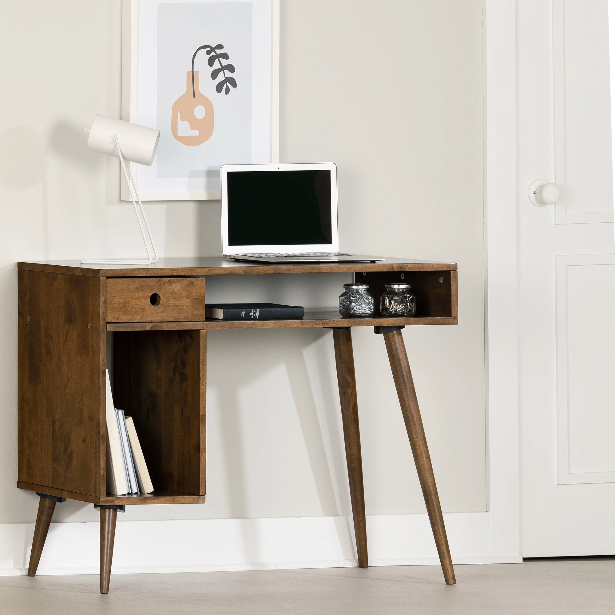 Solid Wood Computer Desk - Kodali