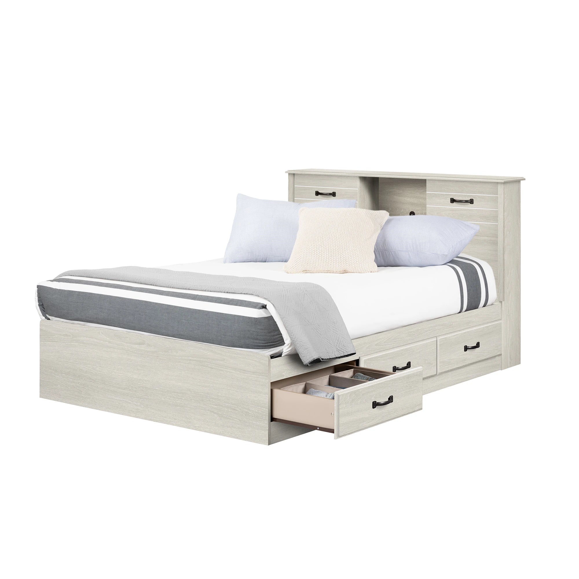 Storage Bed and Bookcase Headboard Set - Ulysses