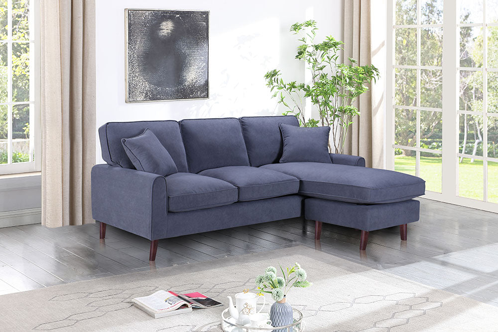 MONA - Reversible Velvet Sofa Sectional