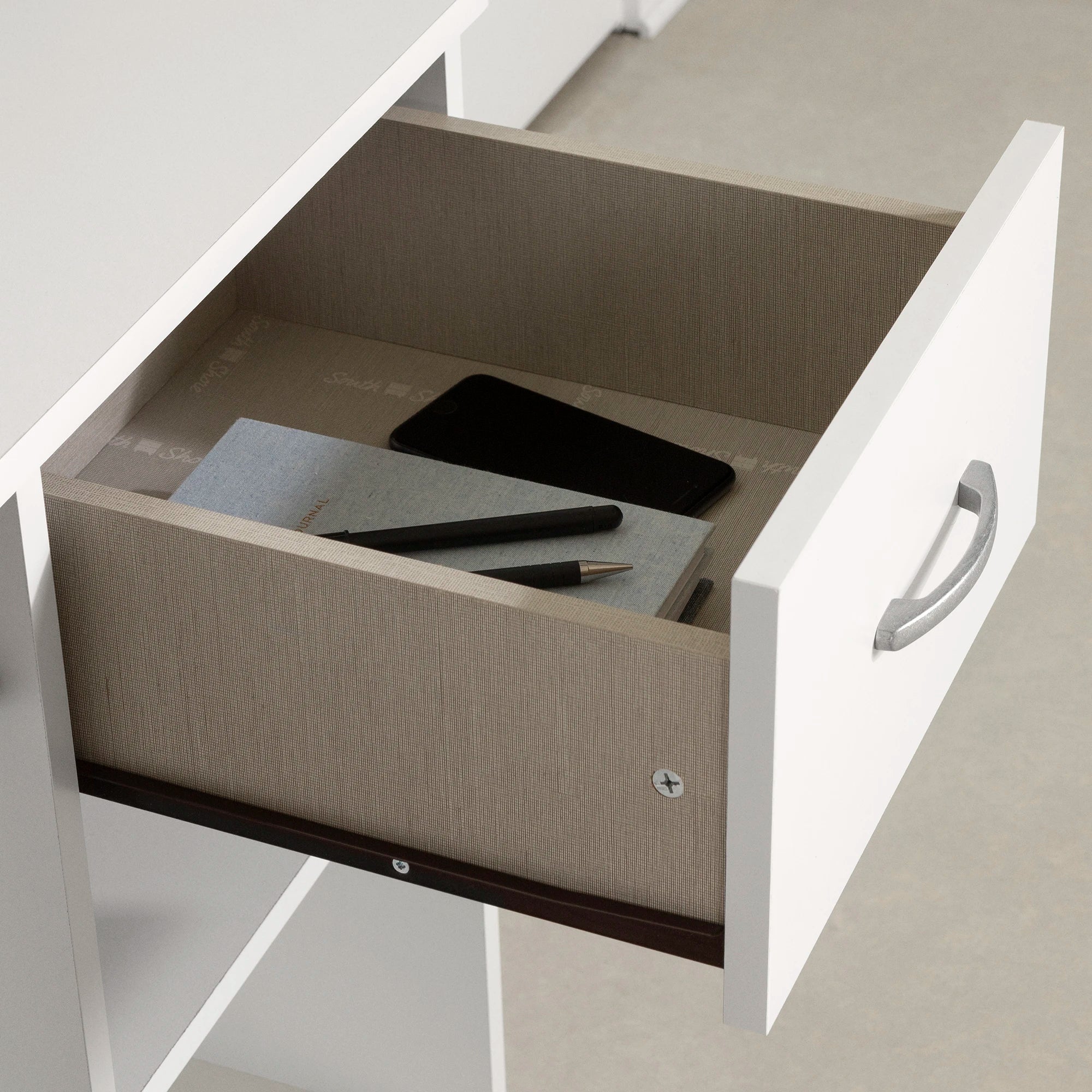 Bureau avec plateau à clavier et tiroir - Axess