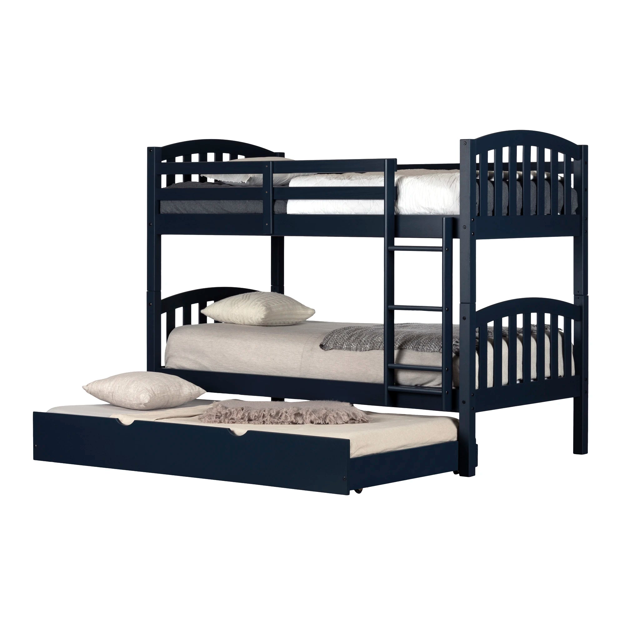 Solid Wood Bunk Bed with Trundle - Ulysses