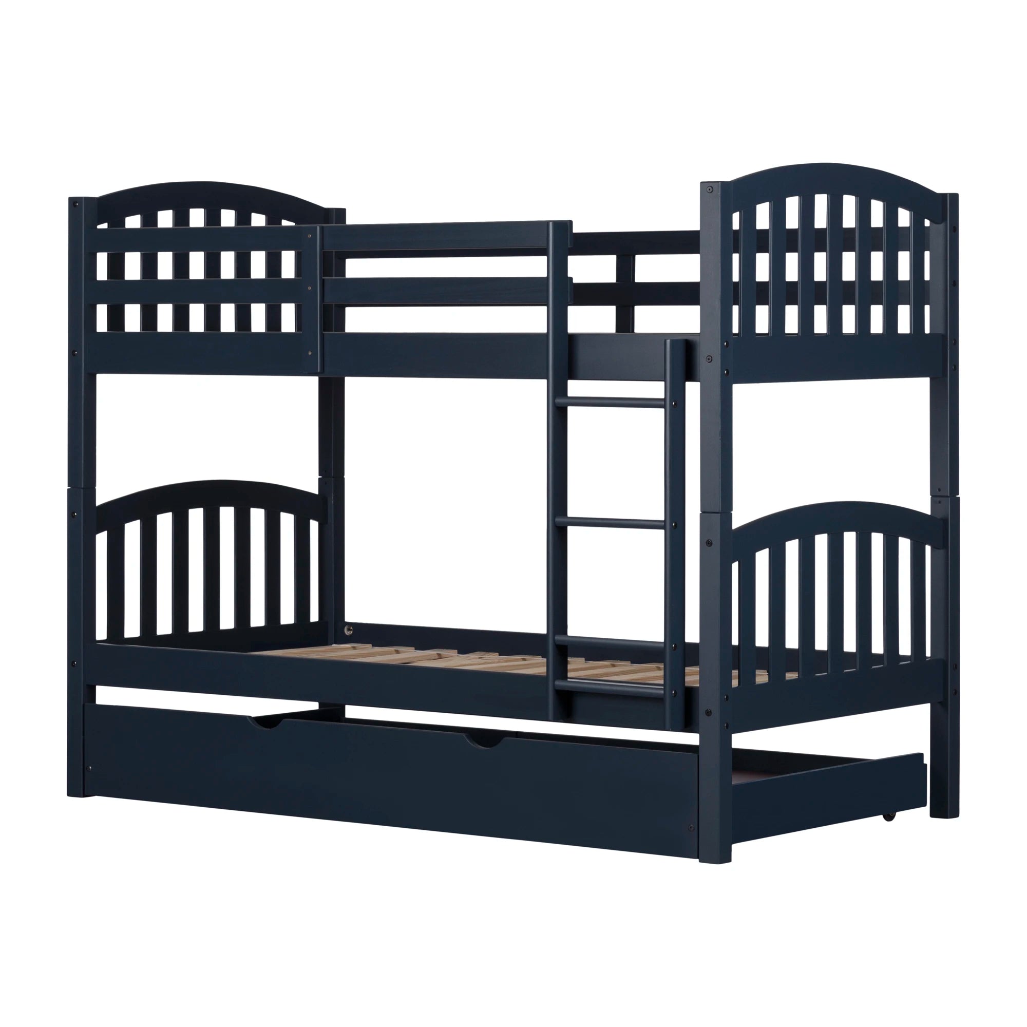 Solid Wood Bunk Bed with Trundle - Ulysses