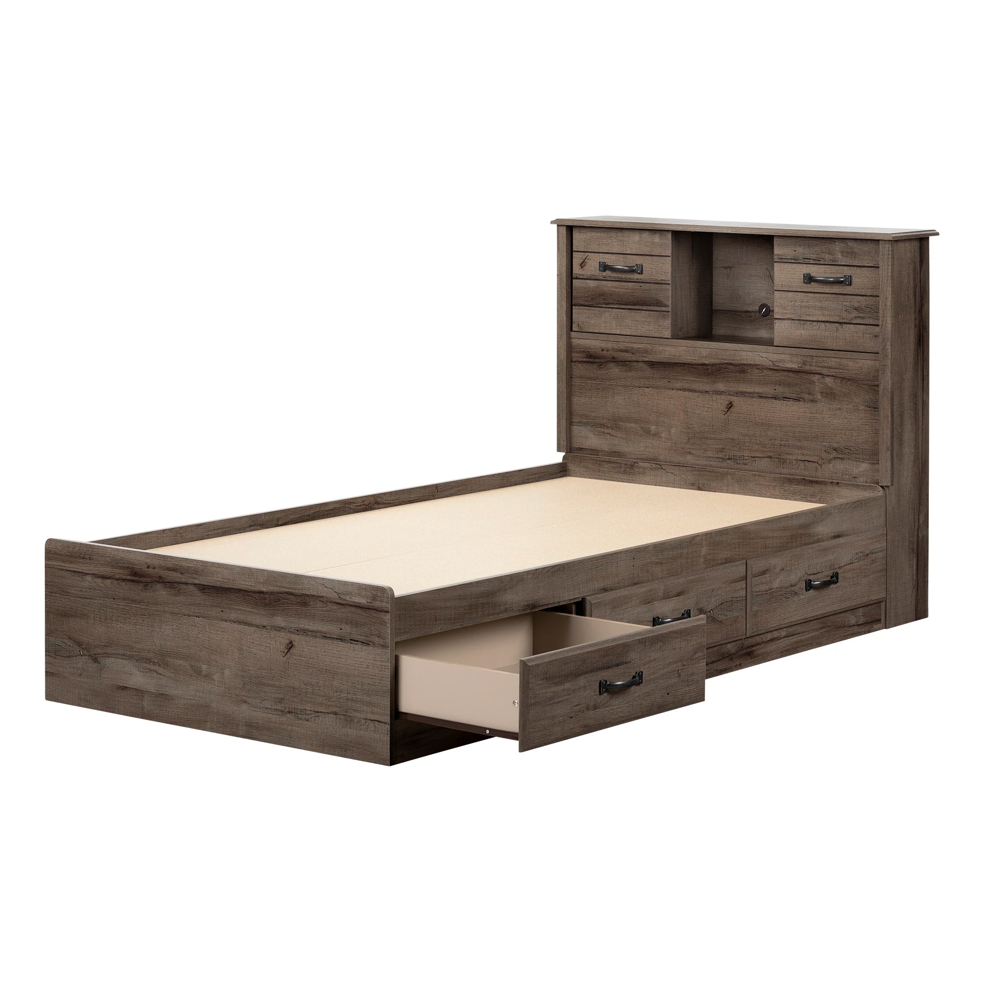 Storage Bed and Bookcase Headboard Set - Ulysses