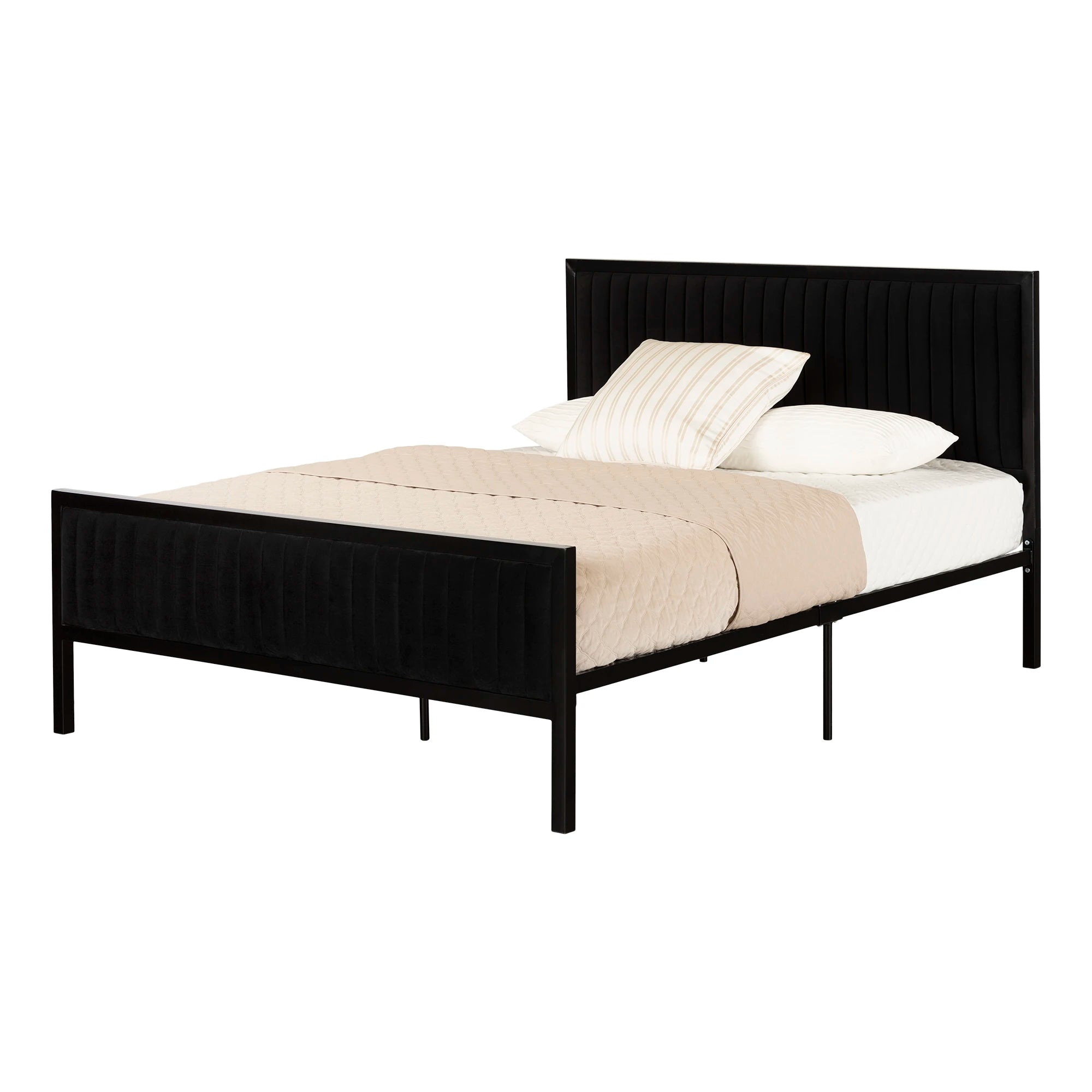 Upholstered Metal Bed - Flam