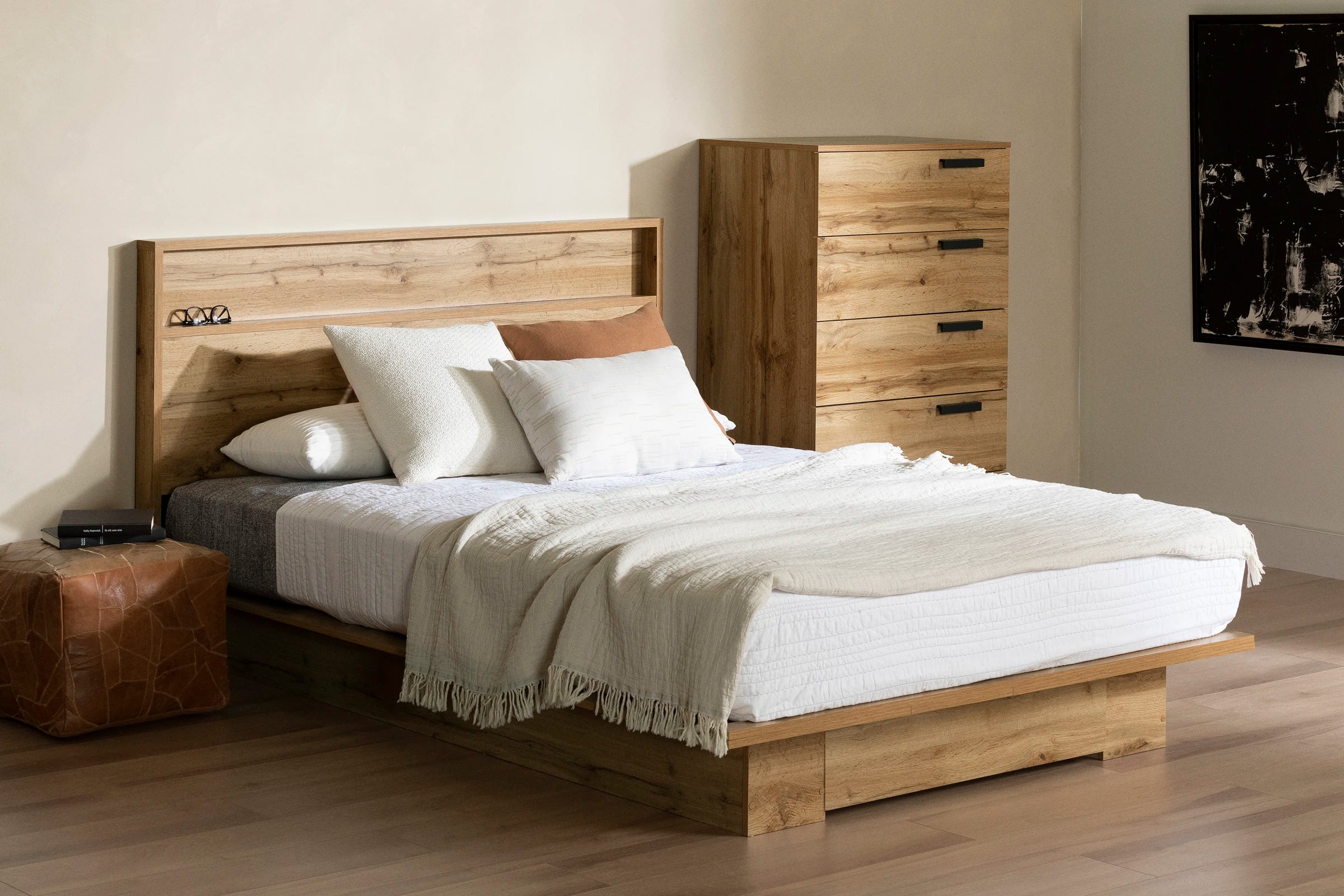 Platform Bed and Headboard Set - Cavalleri