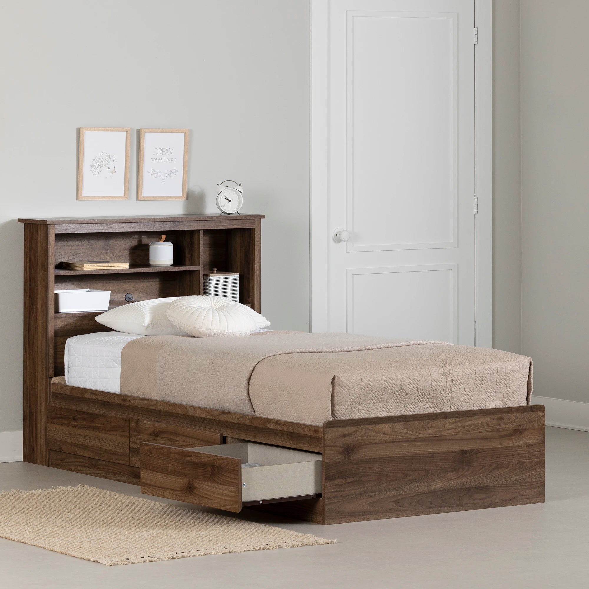 Mates Bed and Bookcase Headboard Set - Yodi