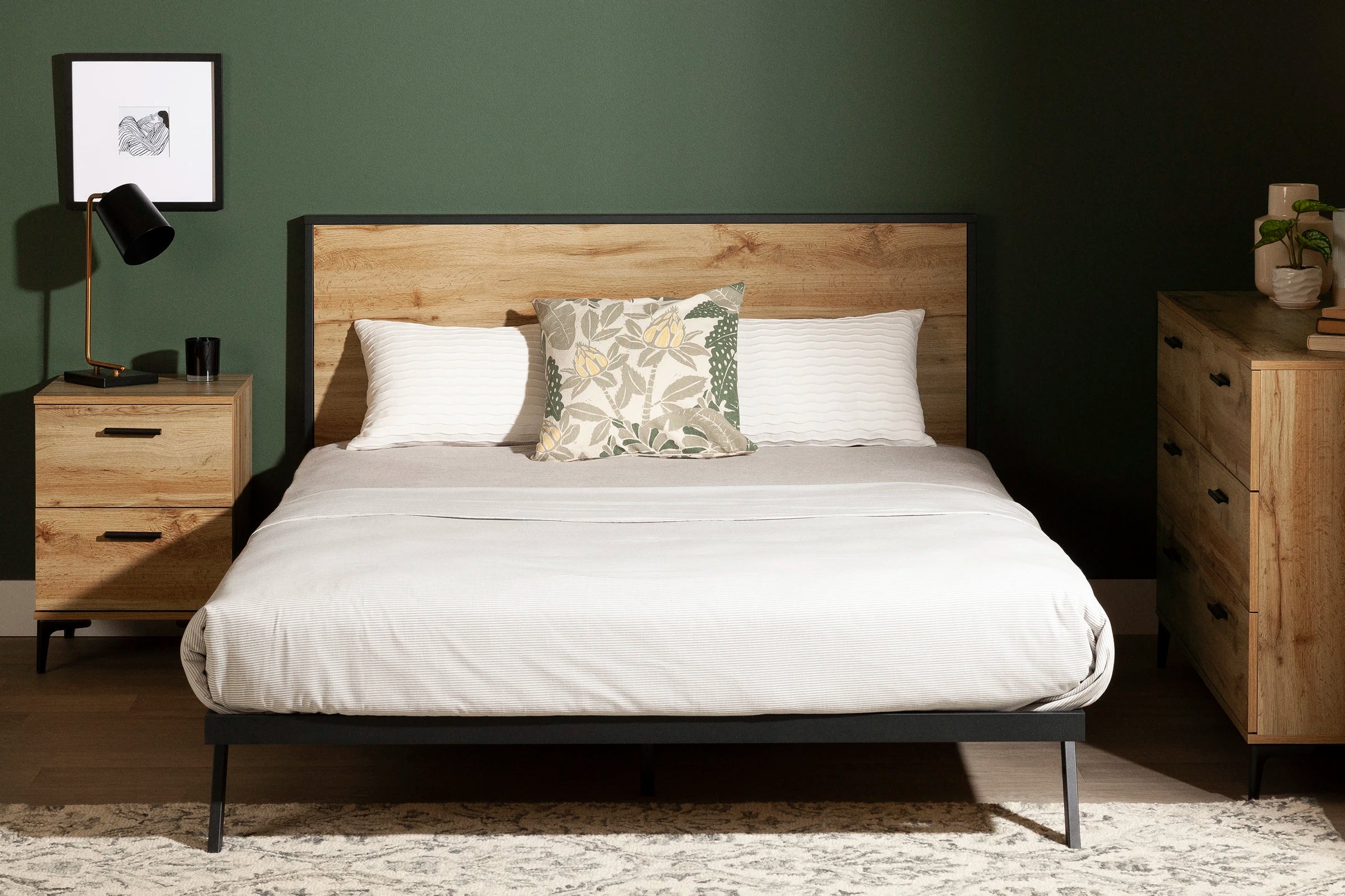 Metal-Framed Bed Set - Musano