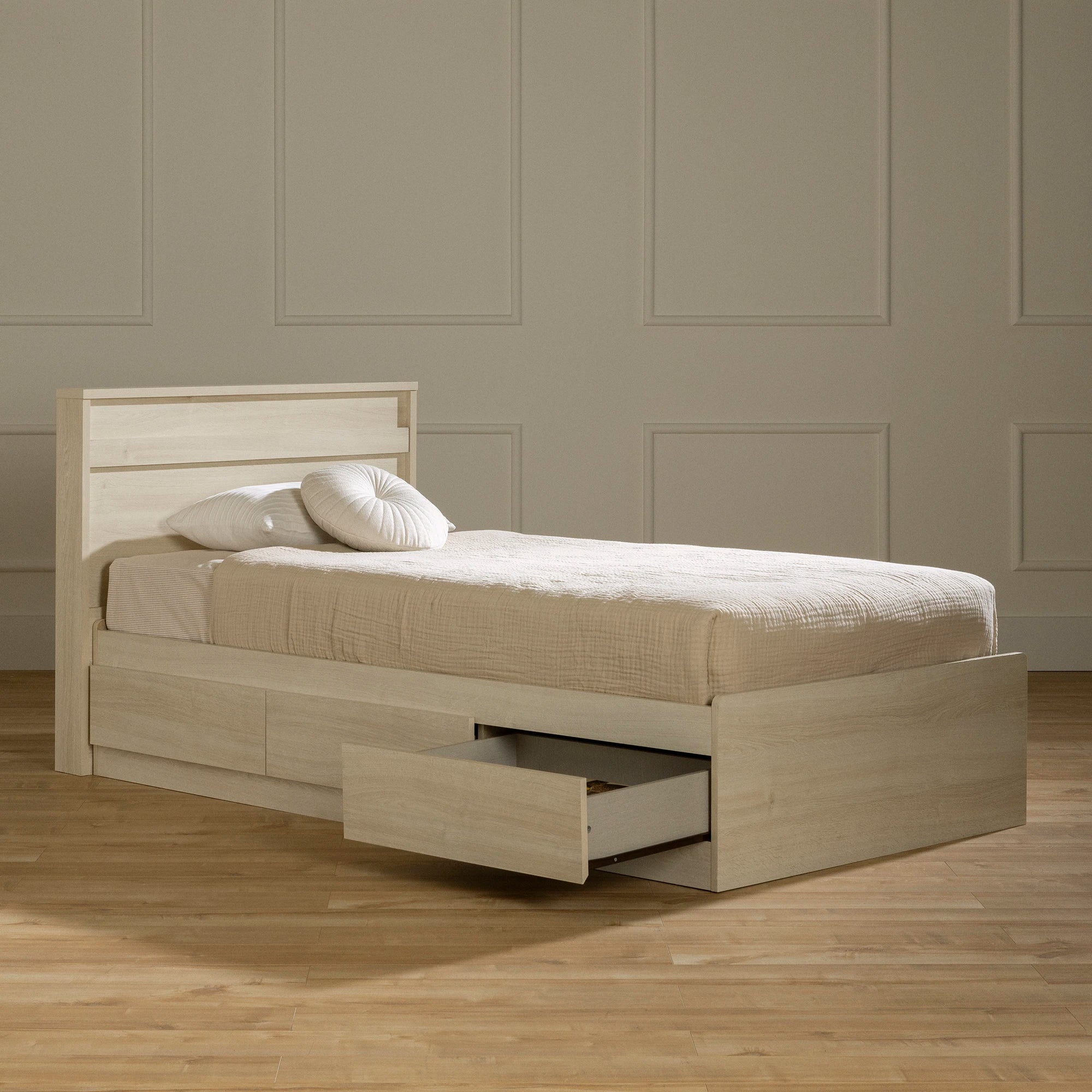 Mates Bed with 3 Drawers and Headboard Set - August