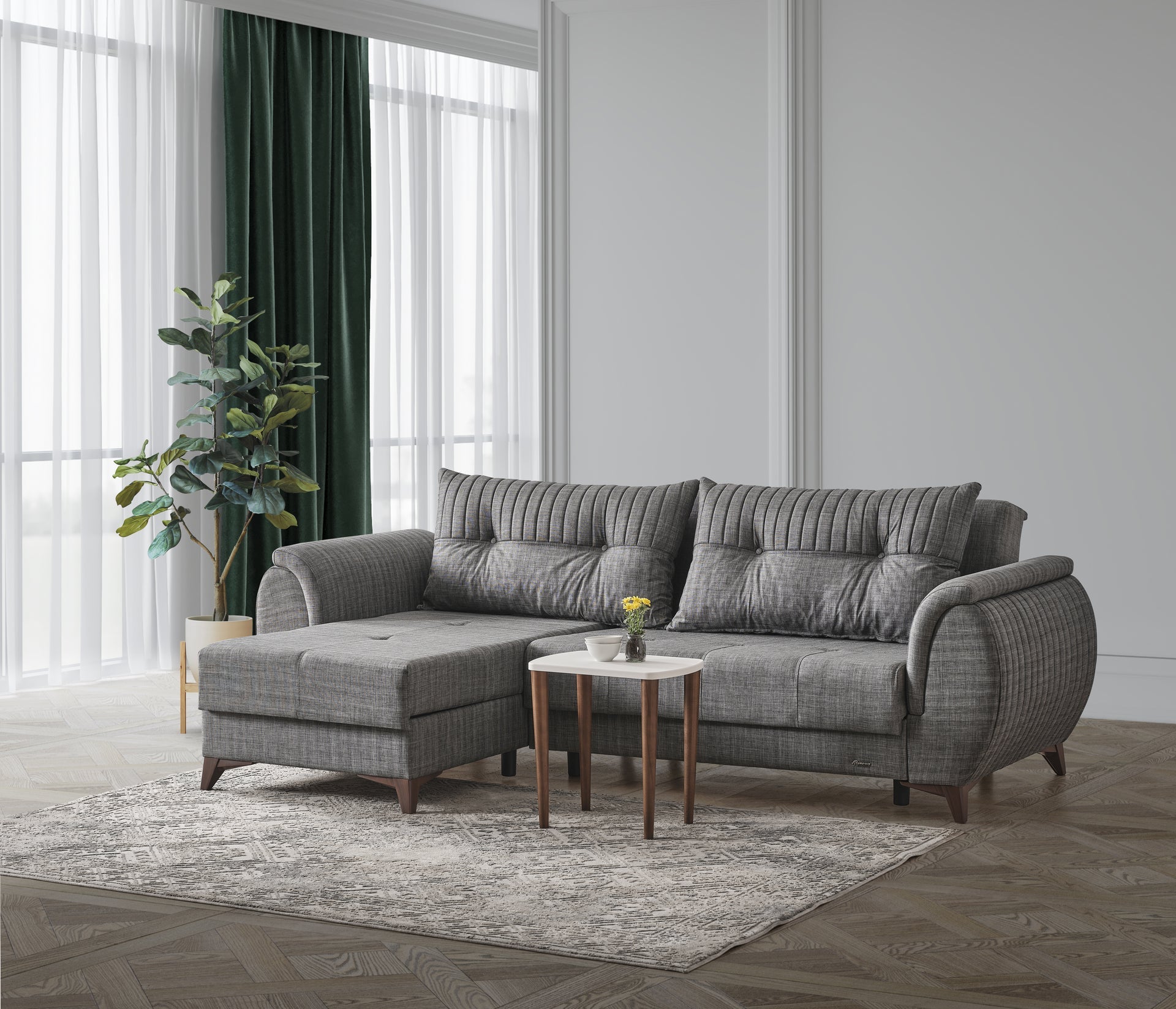 PALERMO - Reversible Fabric Sectional