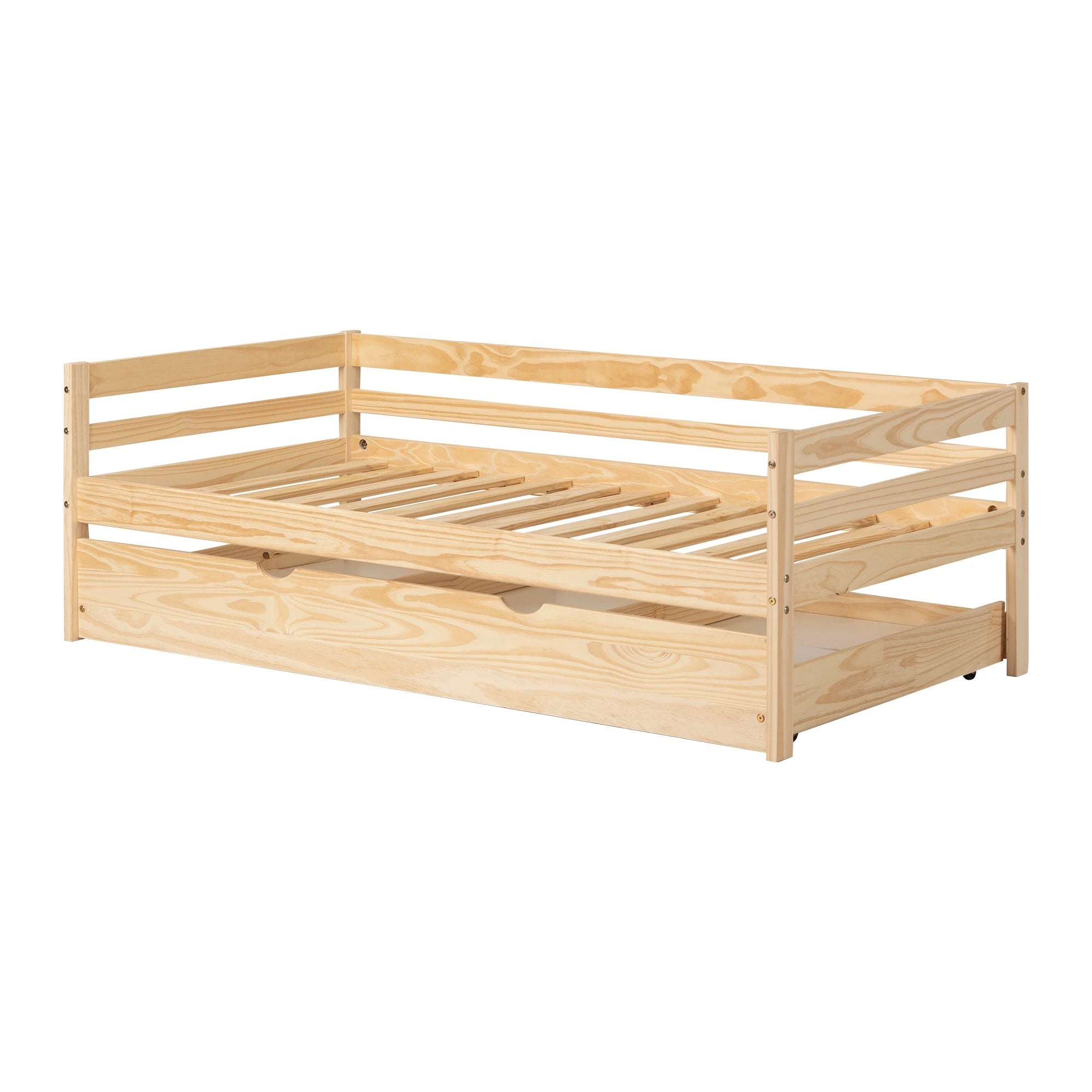 Solid Wood Daybed with Trundle Bed - Sweedi