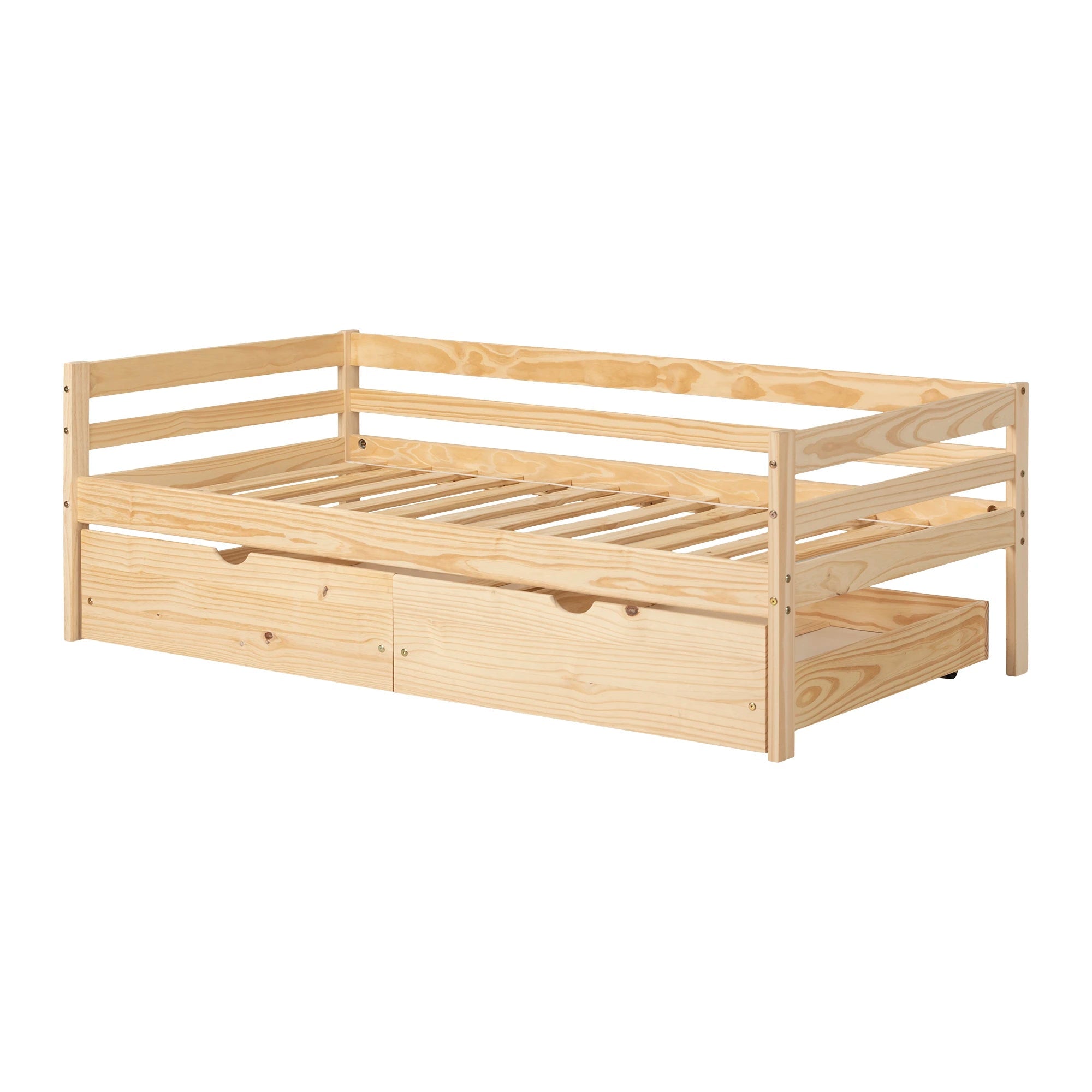 Solid Wood Daybed with Storage Drawers - Sweedi