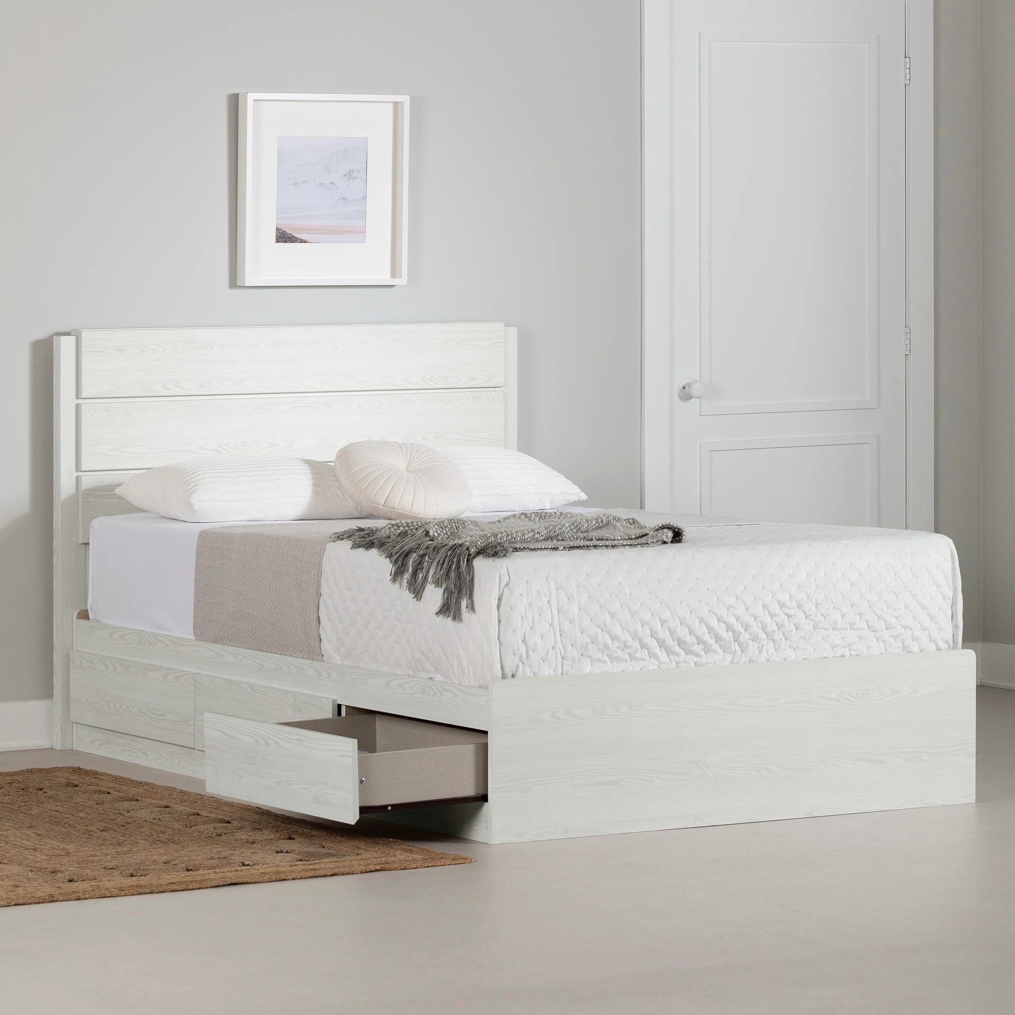 Mates Bed with 3 Drawers and Headboard Set - Arlen