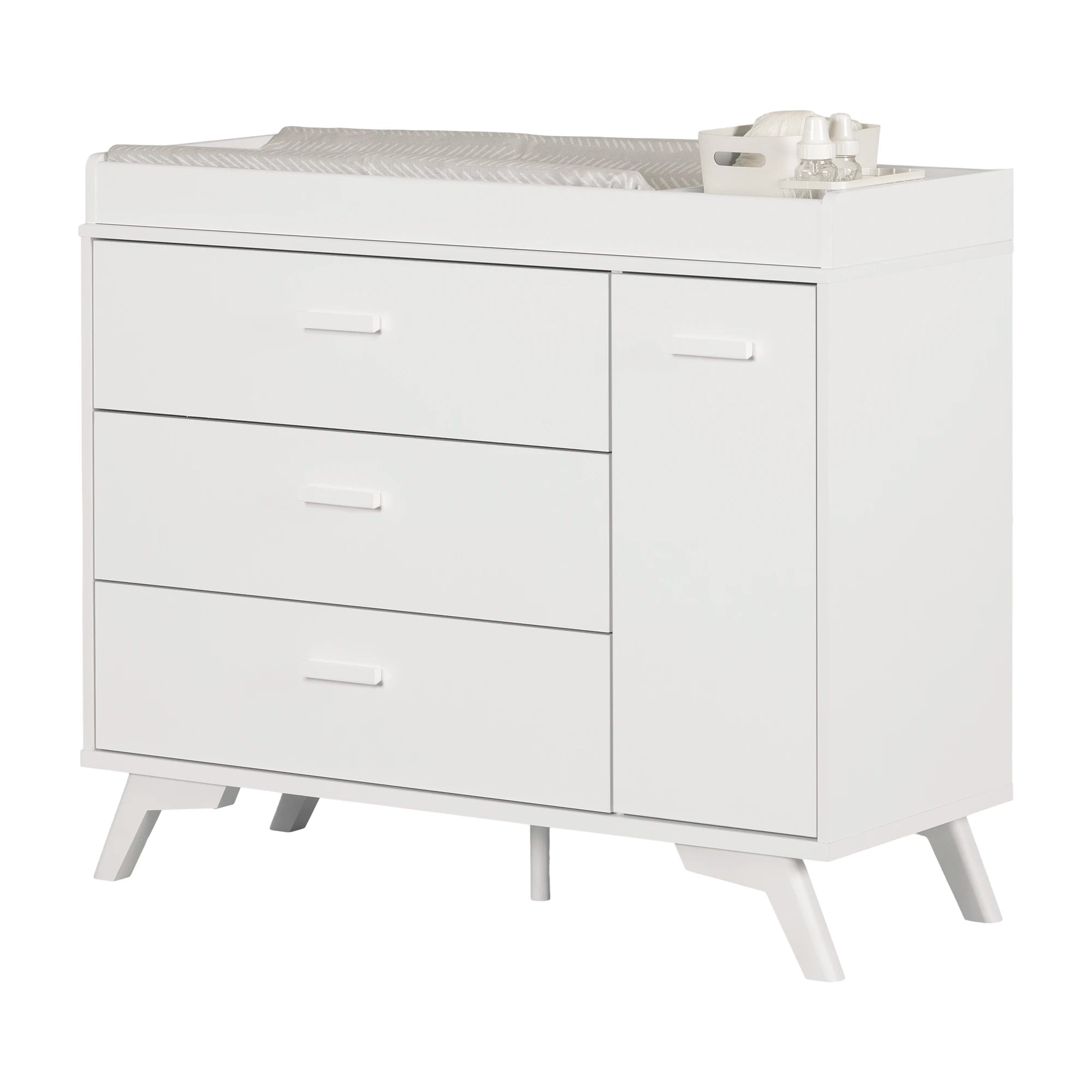 3-Drawer Changing Table with Removable Changing Tray - Milos