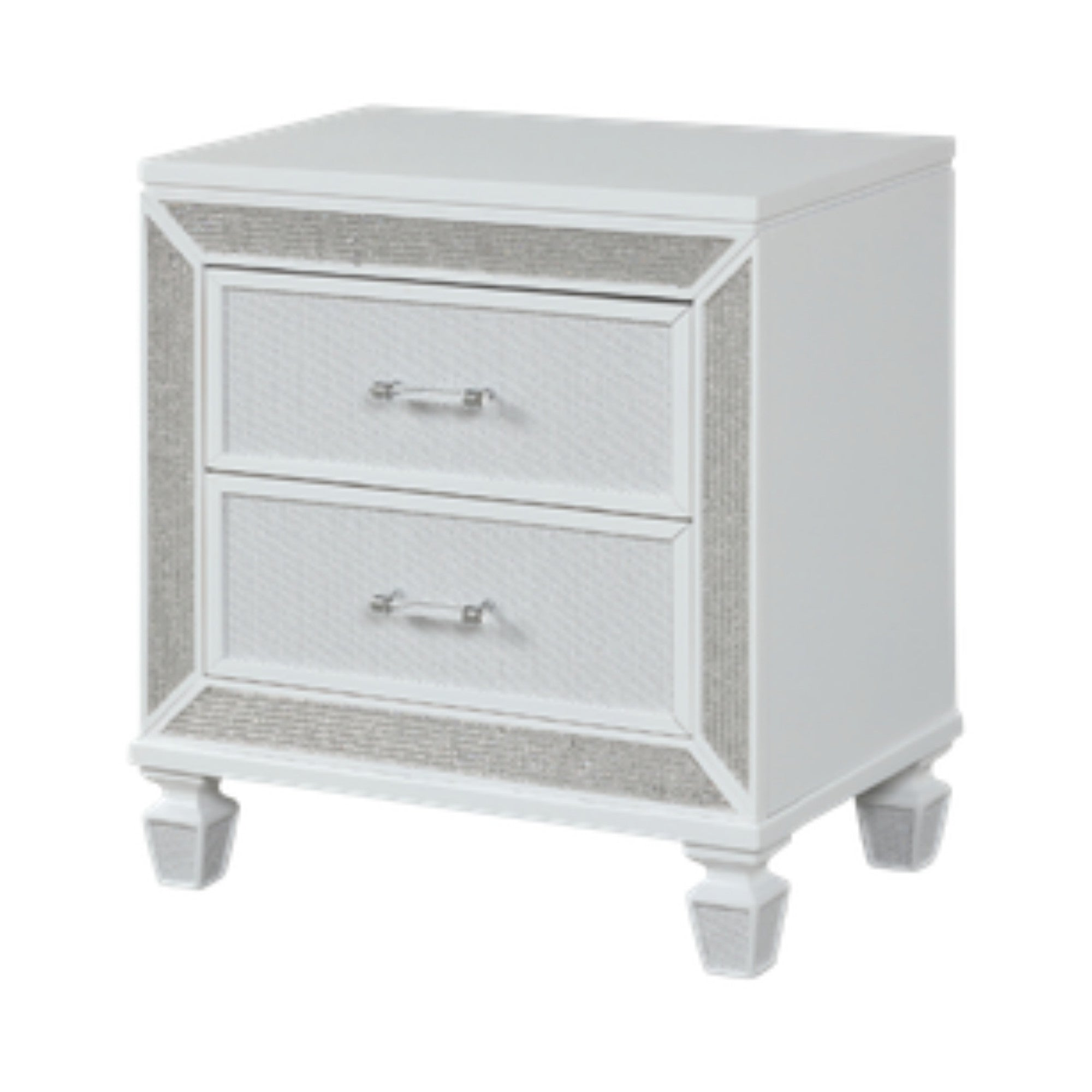 Radova – LED crystal white king bedroom set