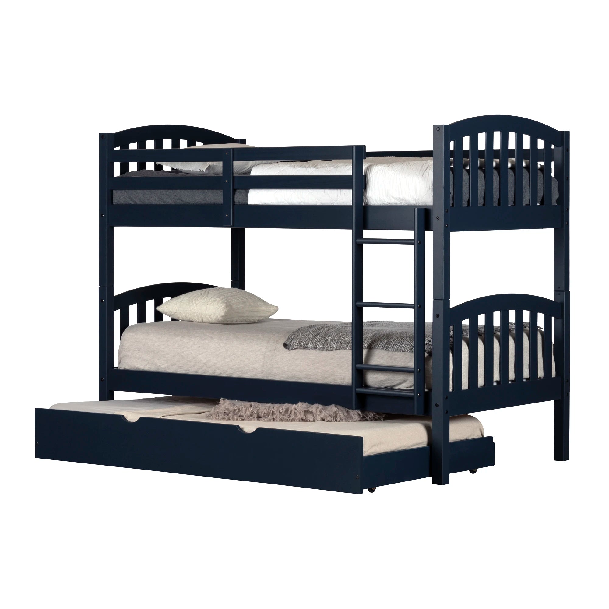 Solid Wood Bunk Bed with Trundle - Ulysses