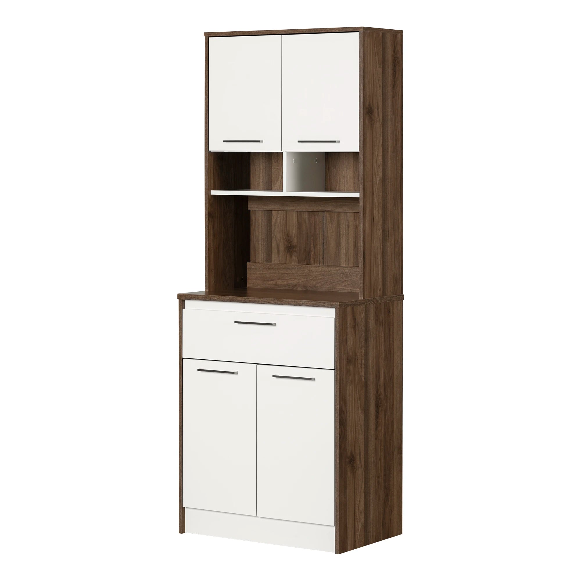 Pantry Cabinet with Microwave Hutch - Myro