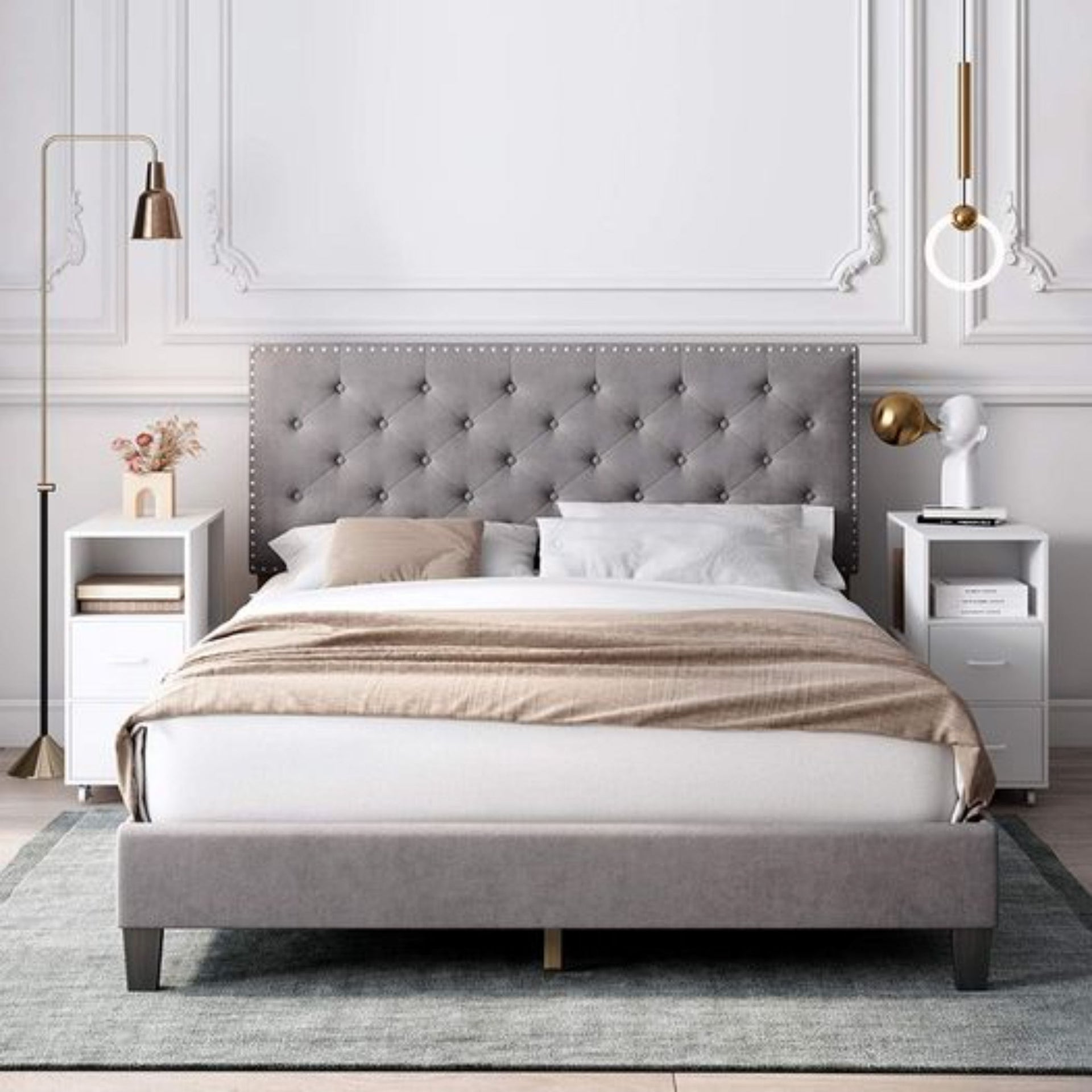 RUBY - Elegant Upholstered Bed Frame