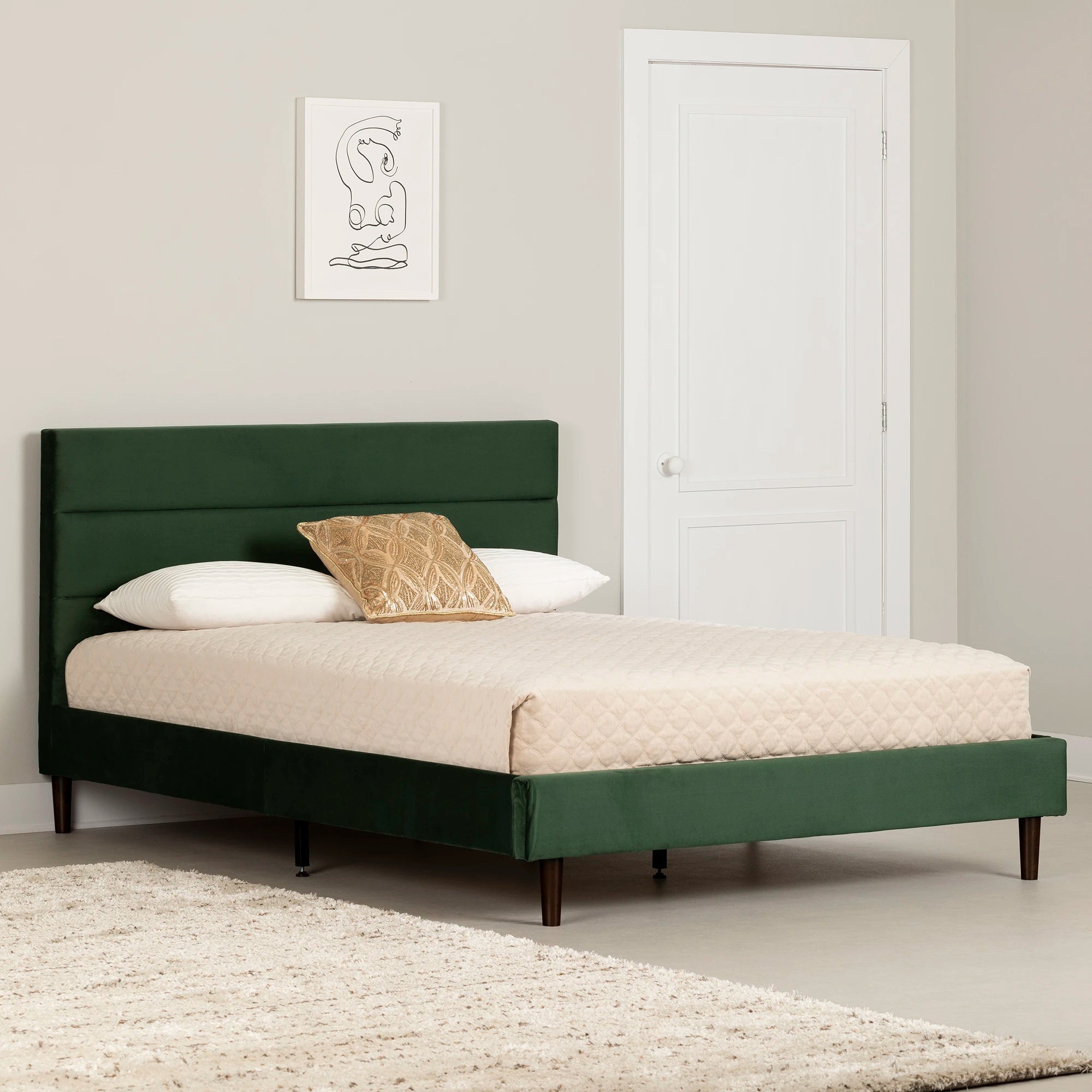 Upholstered Complete Platform Bed - Hype