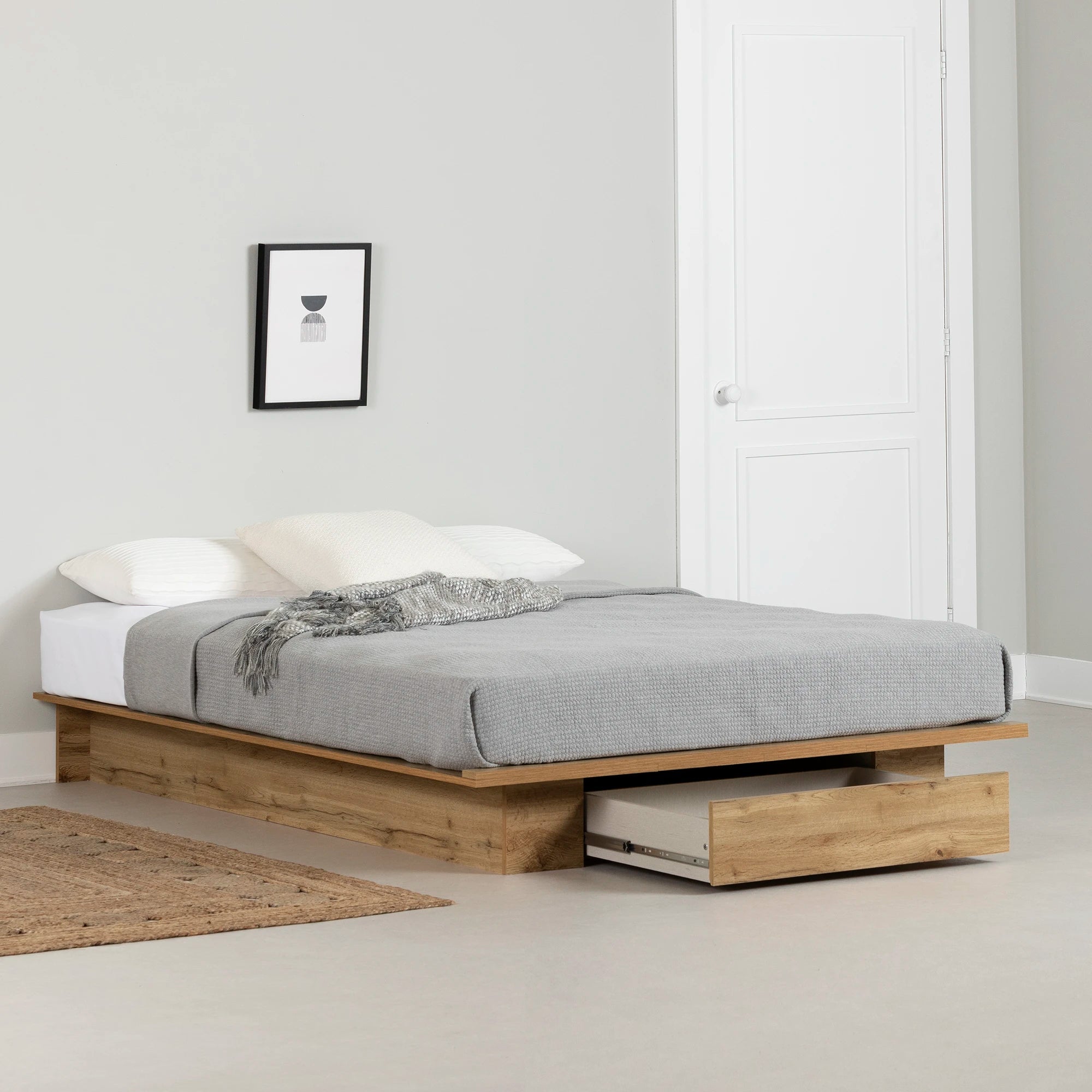 Platform Bed with Drawer - Musano