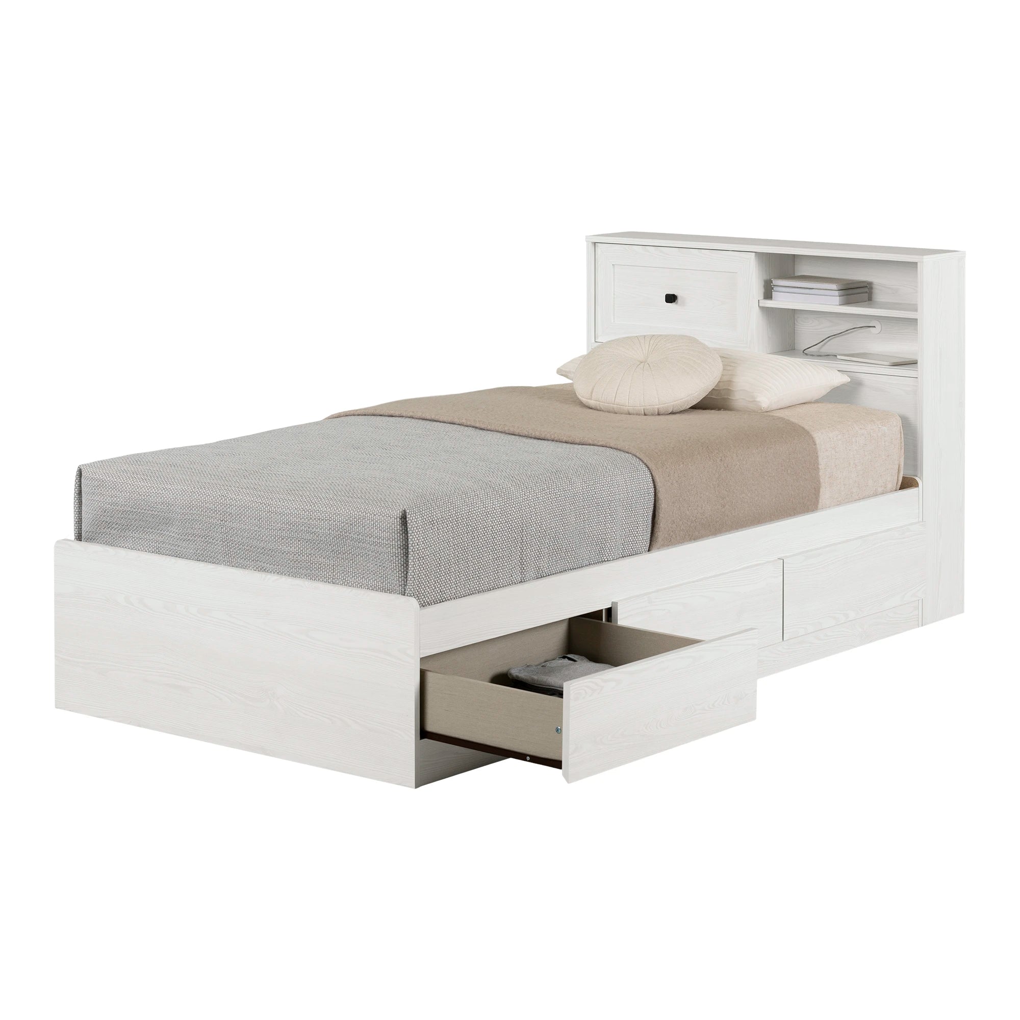 Mates Bed with 3 Drawers and Headboard Set - Hazen