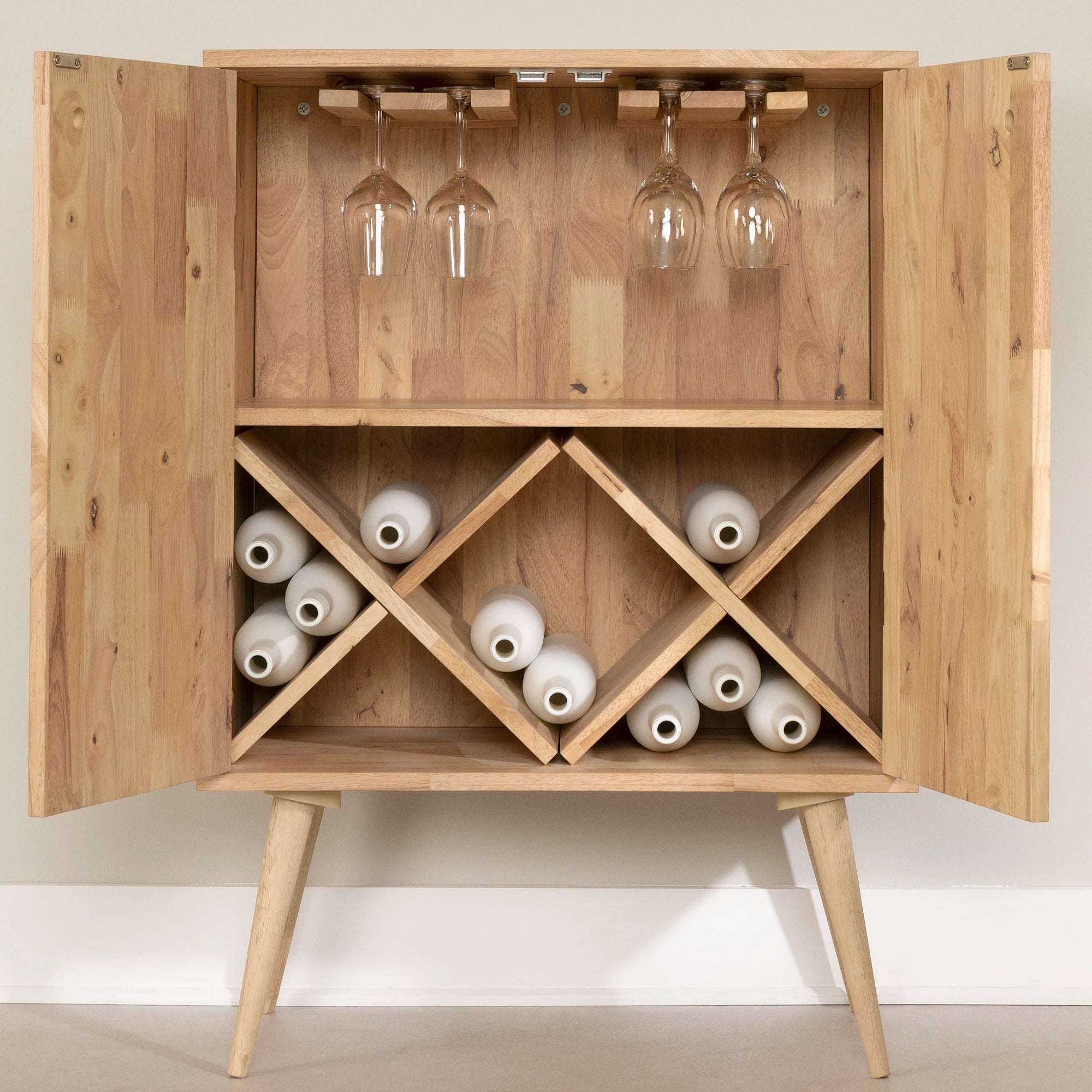 Solid Wood Buffet with Wine Storage - Kodali