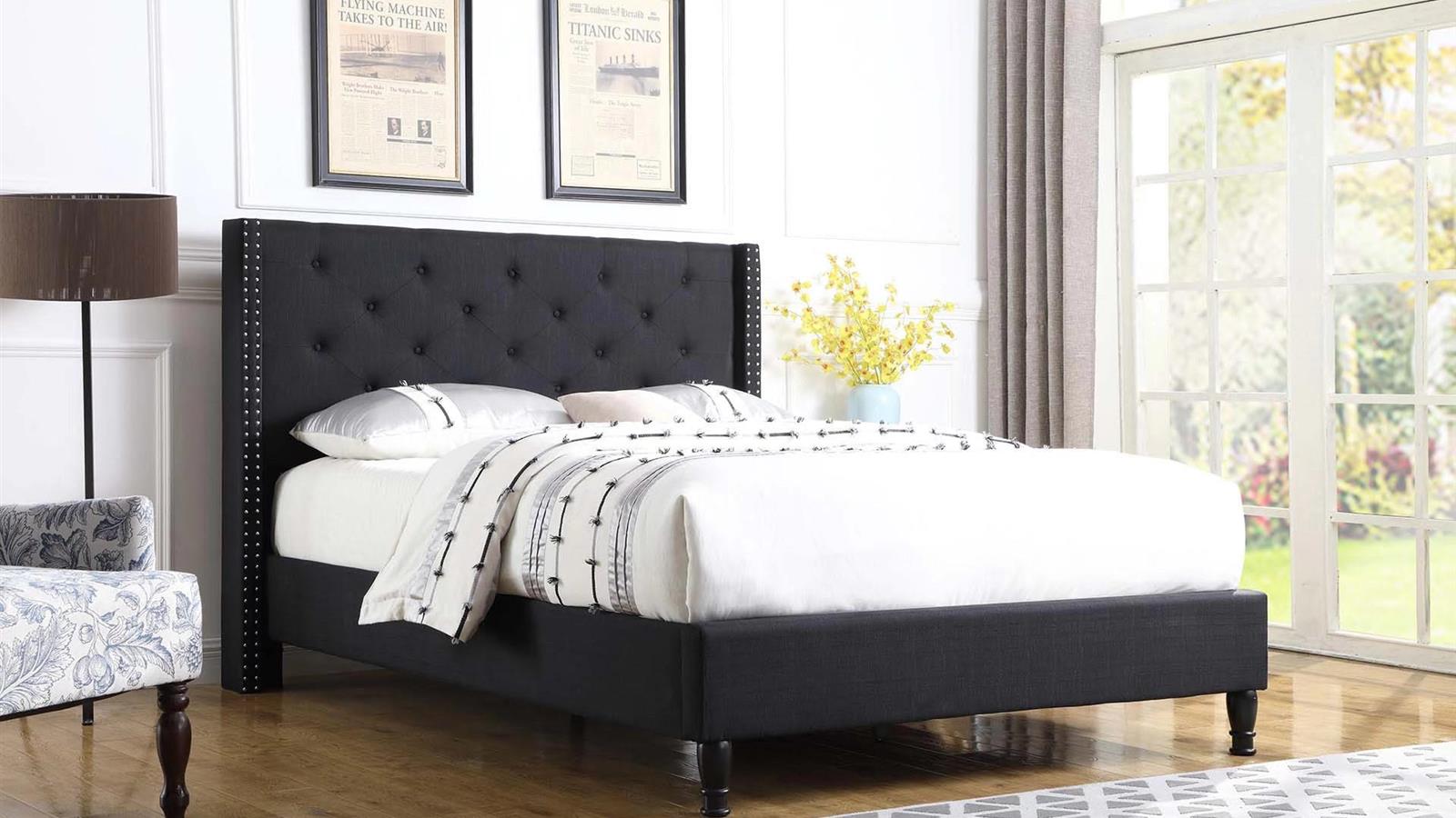 SOPHIA - Upholstered Fabric Bed Frame