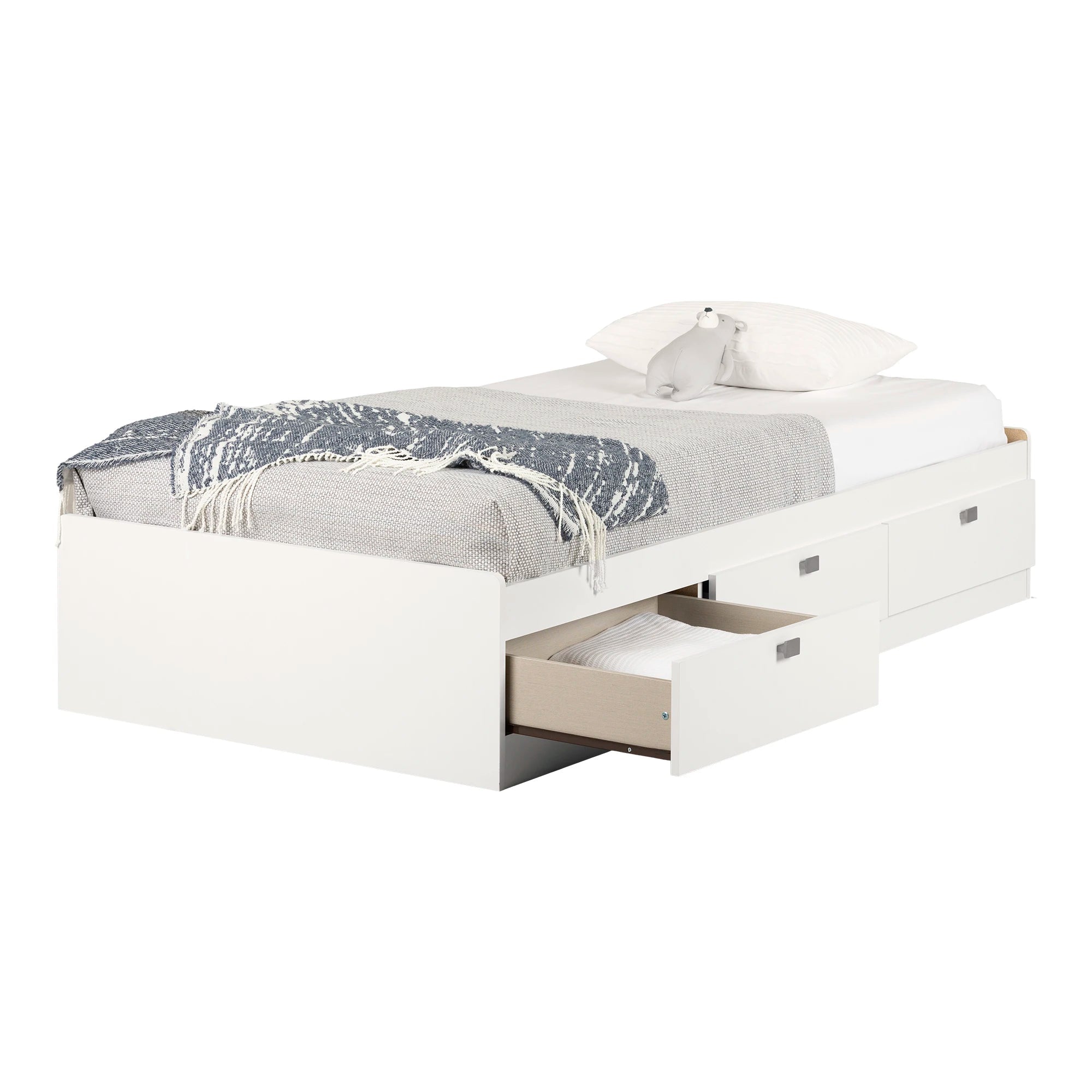 Mate's Platform Storage Bed with 3 Drawers - Spark