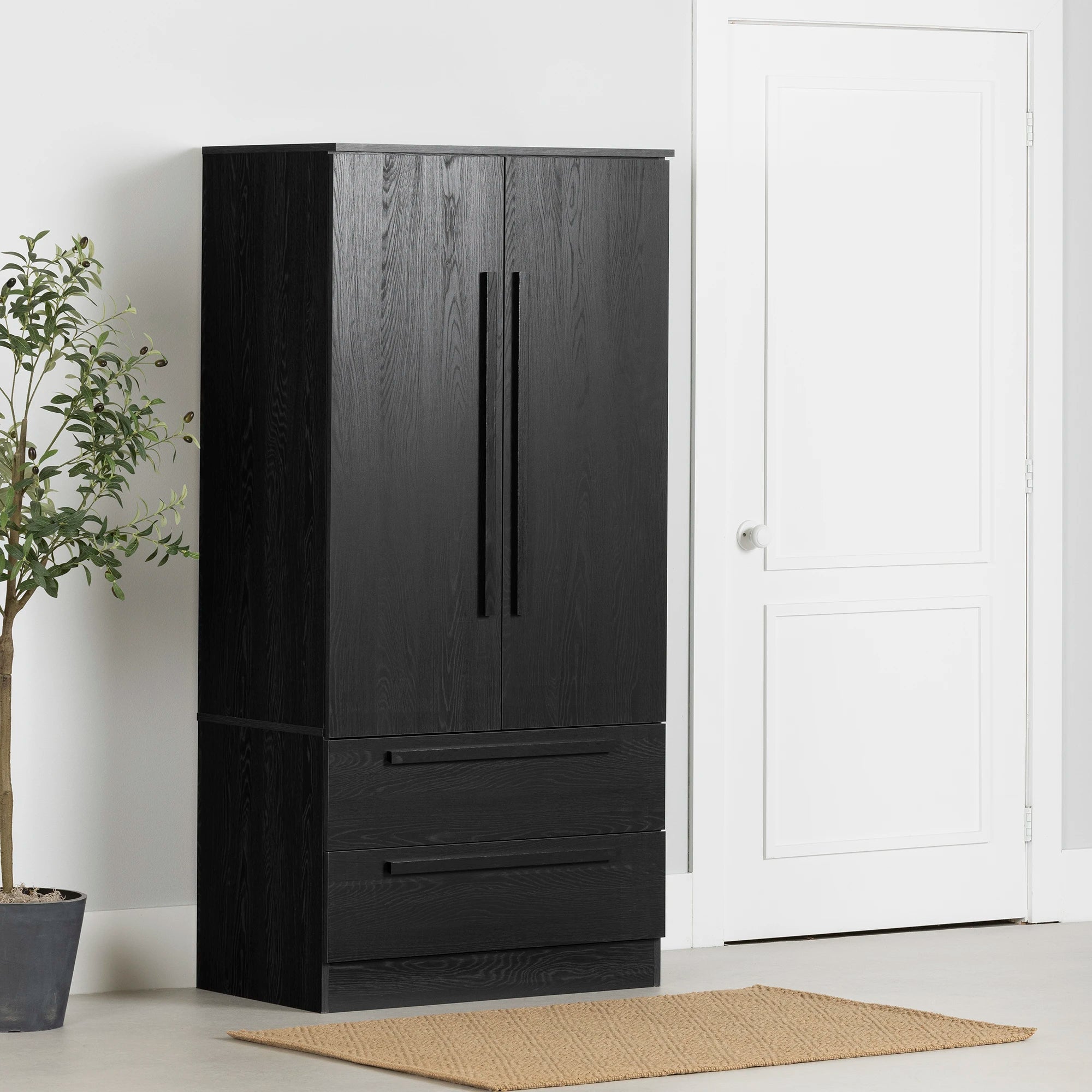 Armoire à 2 portes avec tiroirs - Haven