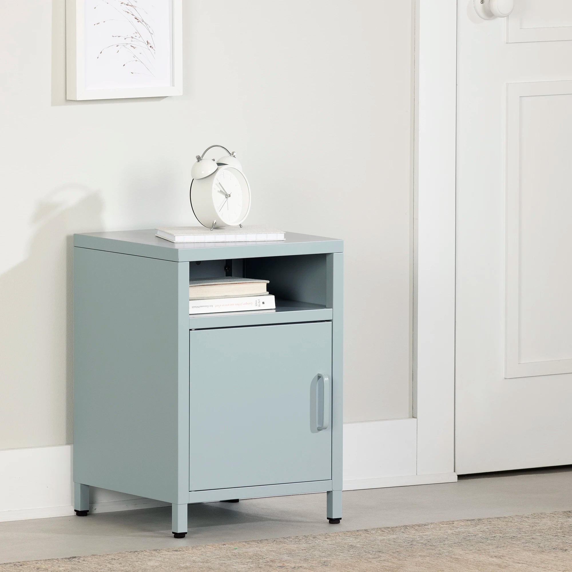 Metal 1-Door Nightstand - Kodali