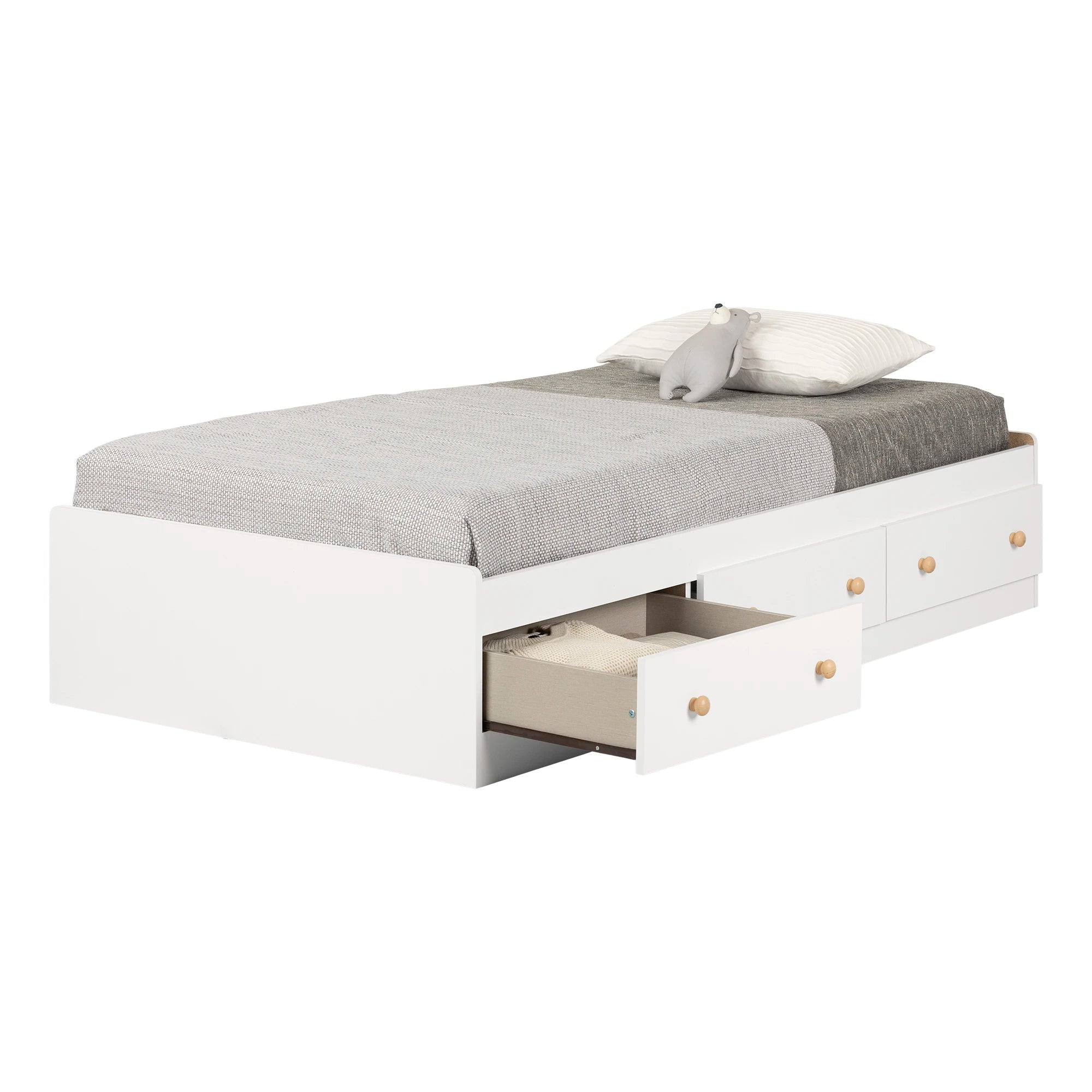 Mate's Platform Storage Bed with 3 Drawers - Summertime