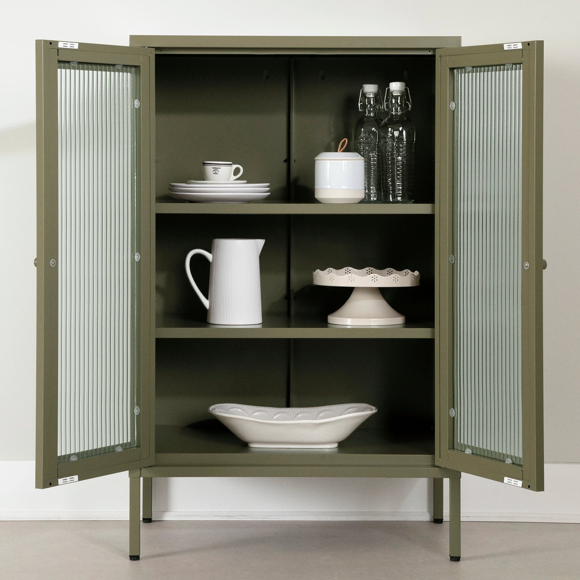 Storage Cabinet with Glass Doors - Eddison