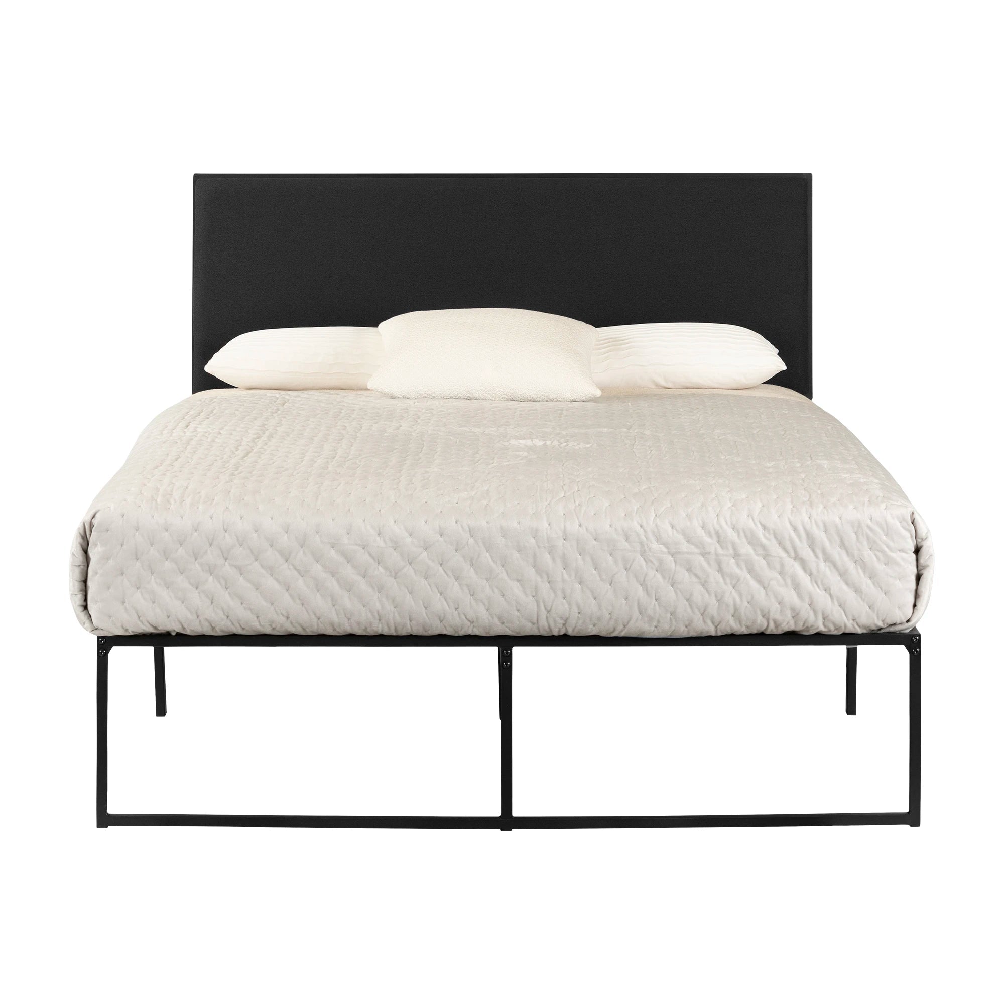 Upholstered Metal Bed - Mezzy