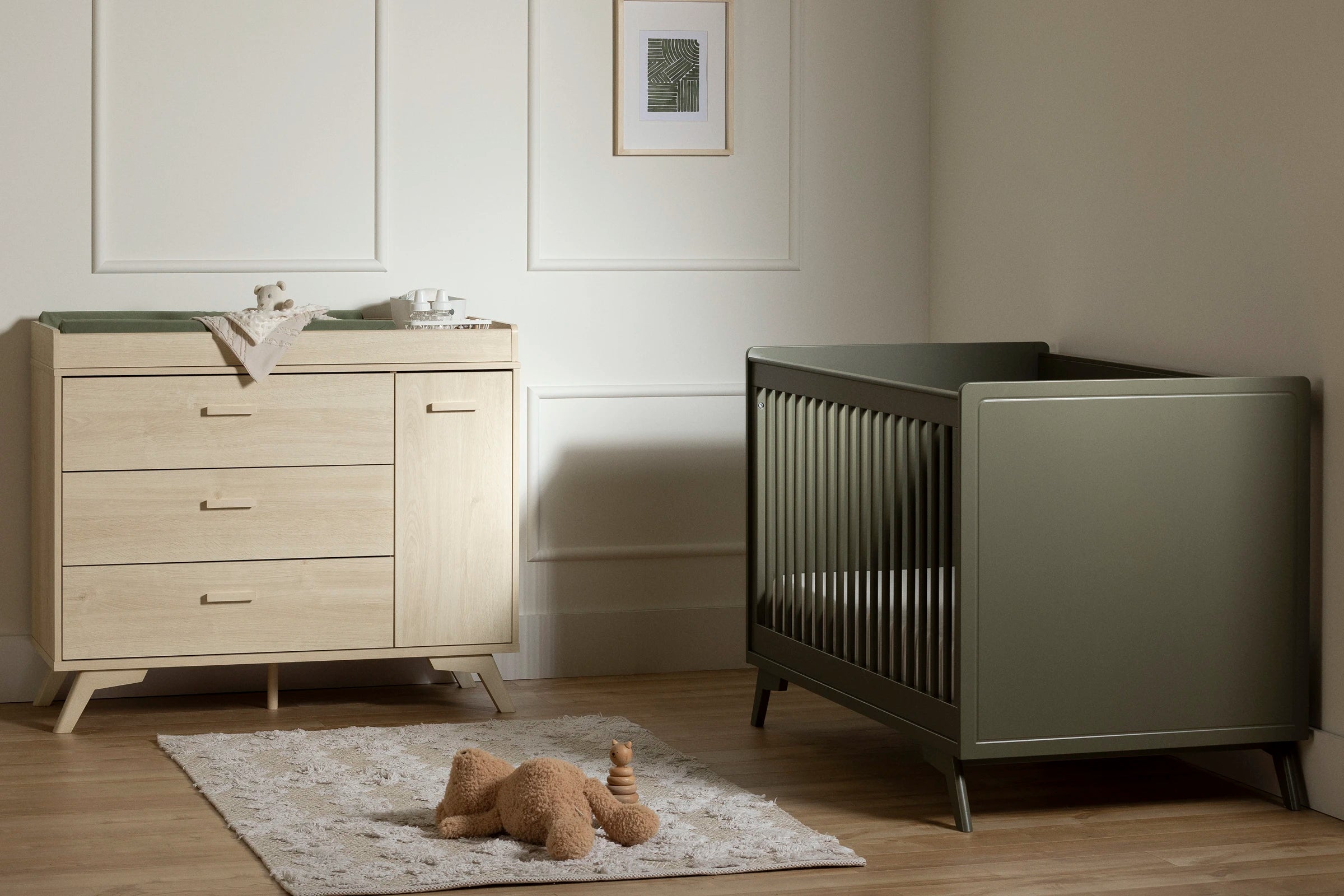 3-Drawer Changing Table with Removable Changing Tray - Milos