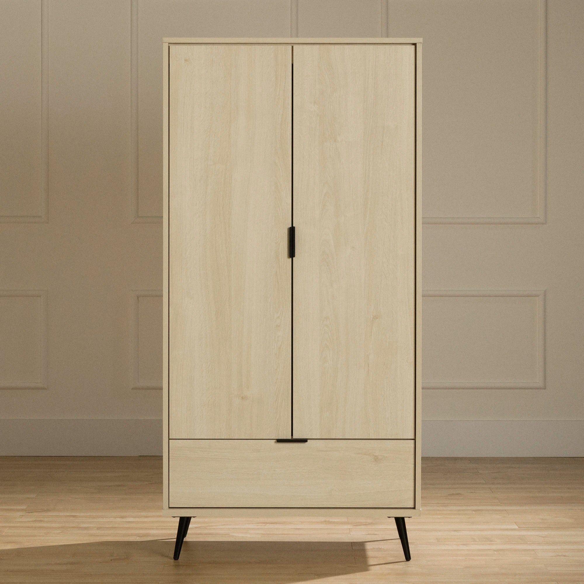 Wardrobe Armoire with Doors and Drawer - Oxford