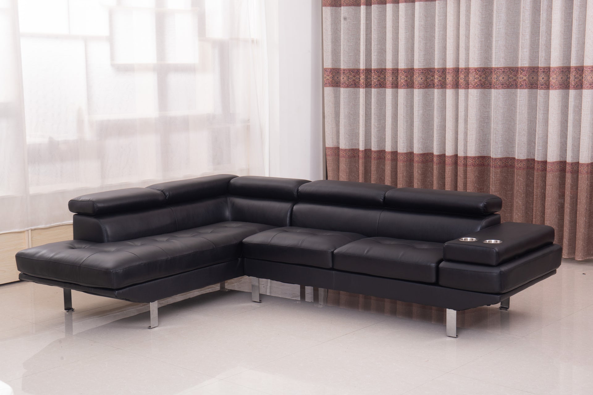 VEGAS - Air Leather Sofa Sectional