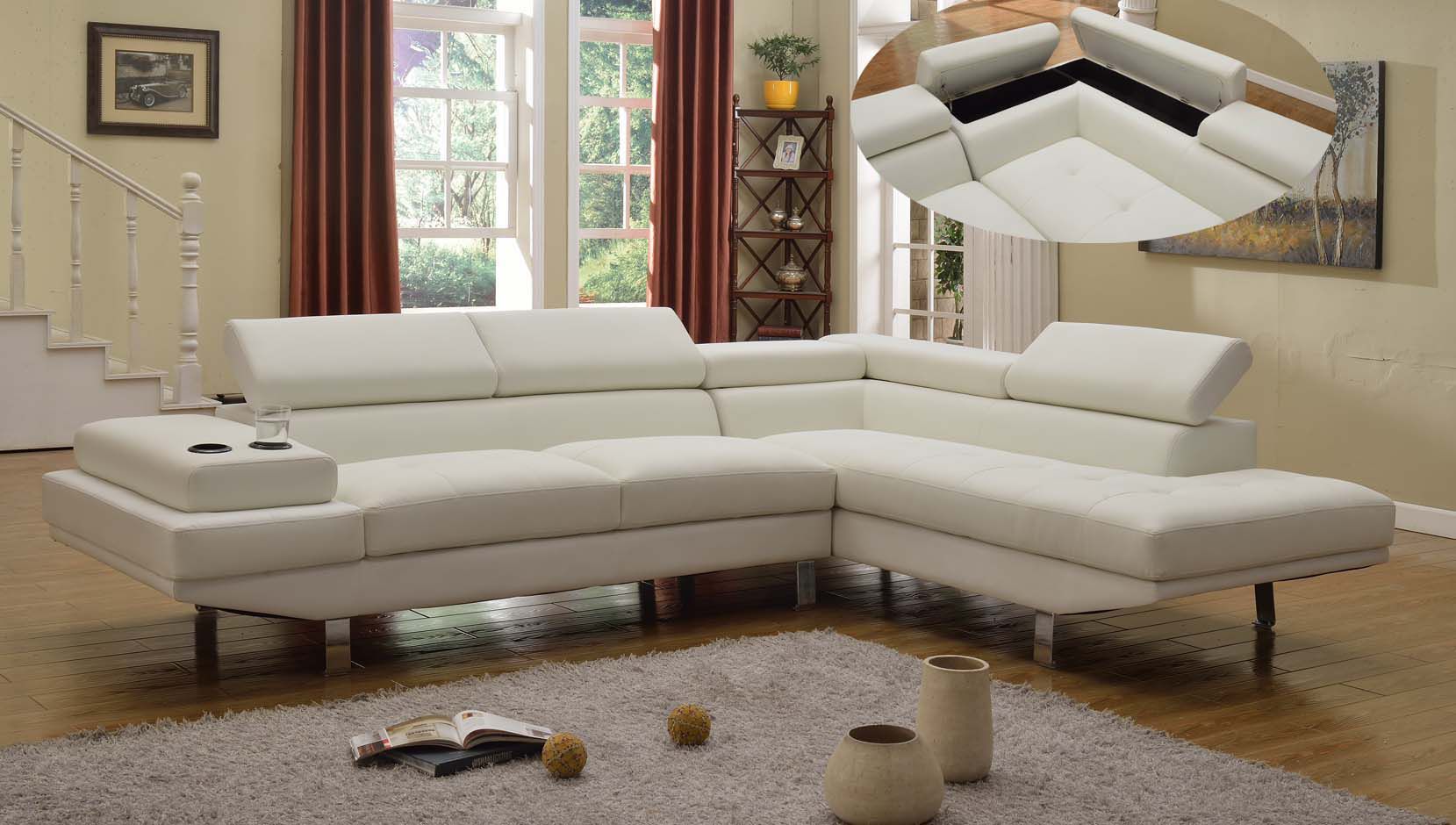 VEGAS - Air Leather Sofa Sectional