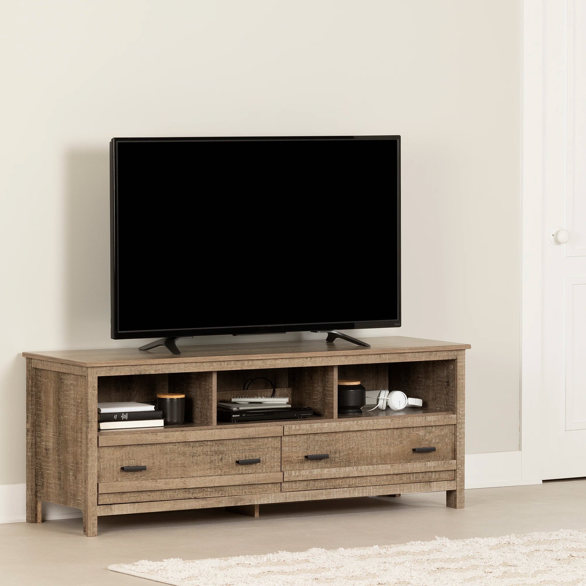 TV Stand with Storage - Exhibit