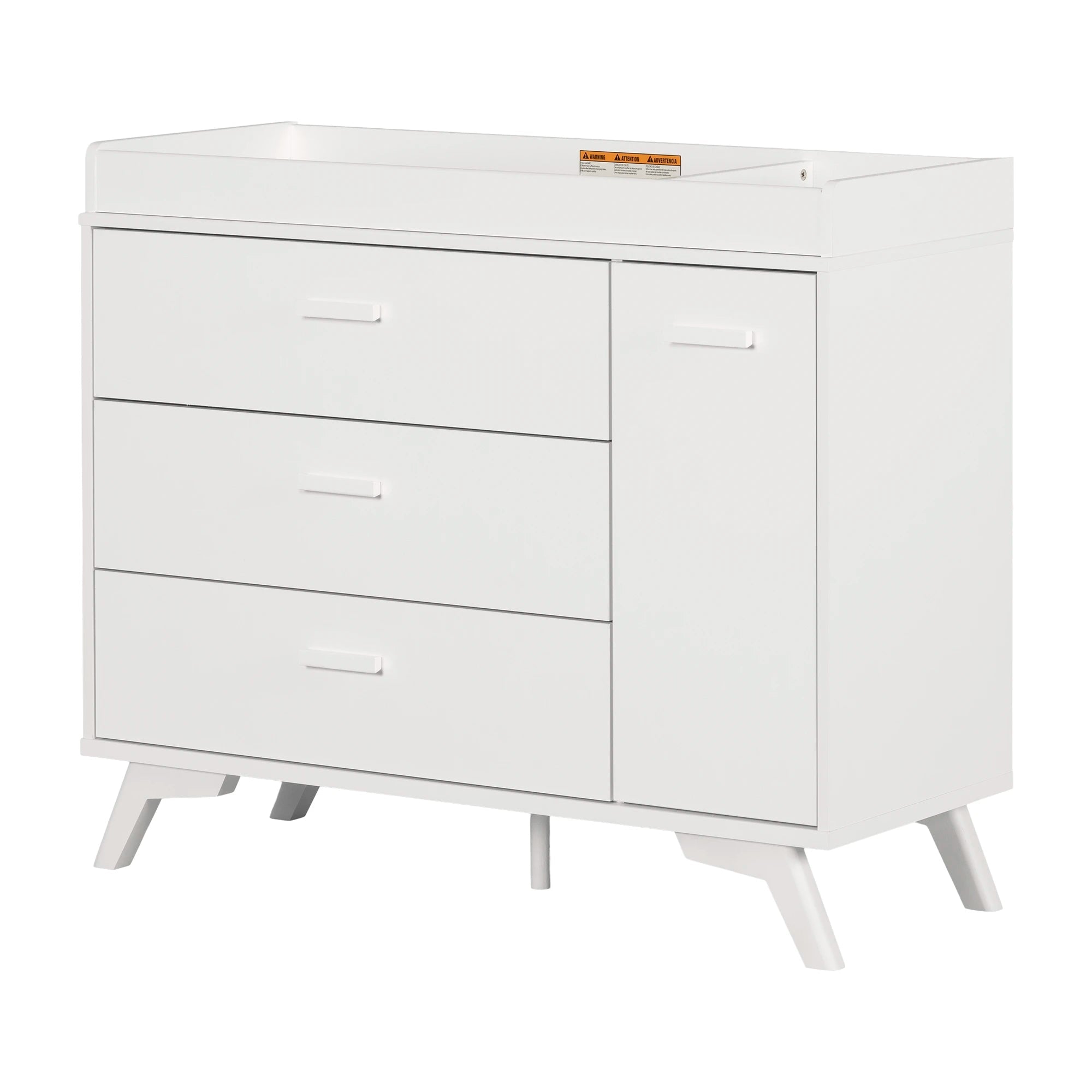 3-Drawer Changing Table with Removable Changing Tray - Milos