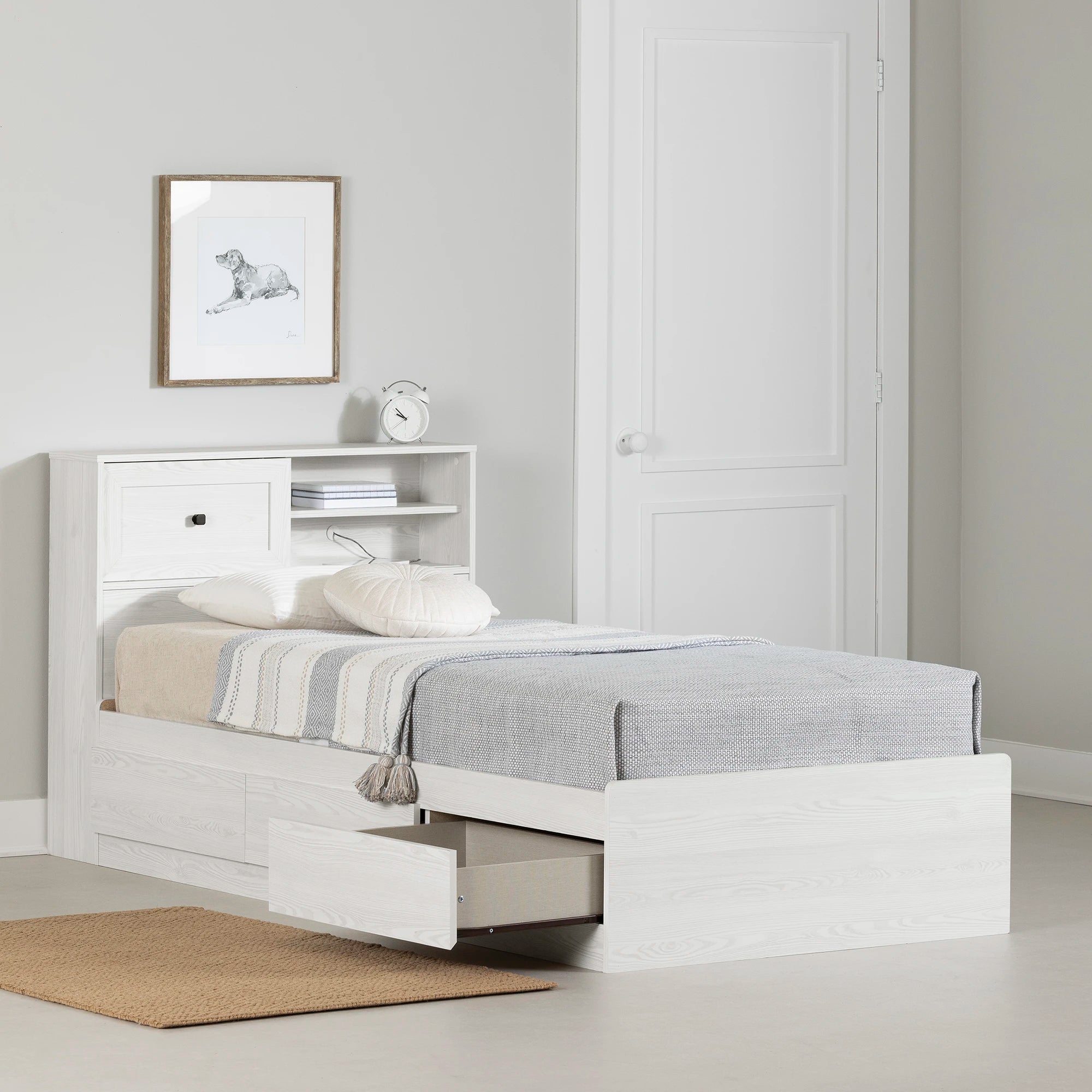 Mates Bed with 3 Drawers and Headboard Set - Hazen