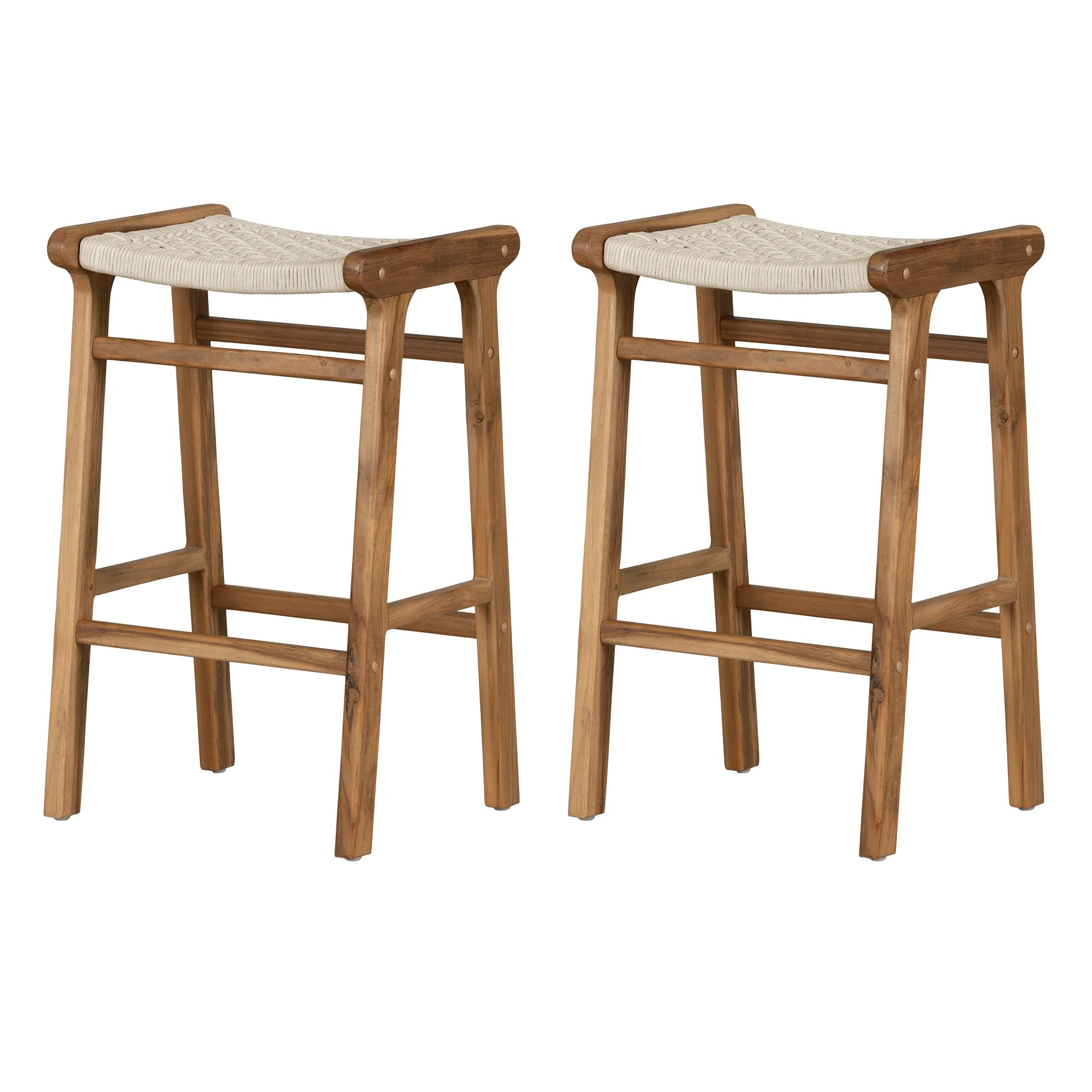 Rope Bar Stool, Set of 2 - Agave