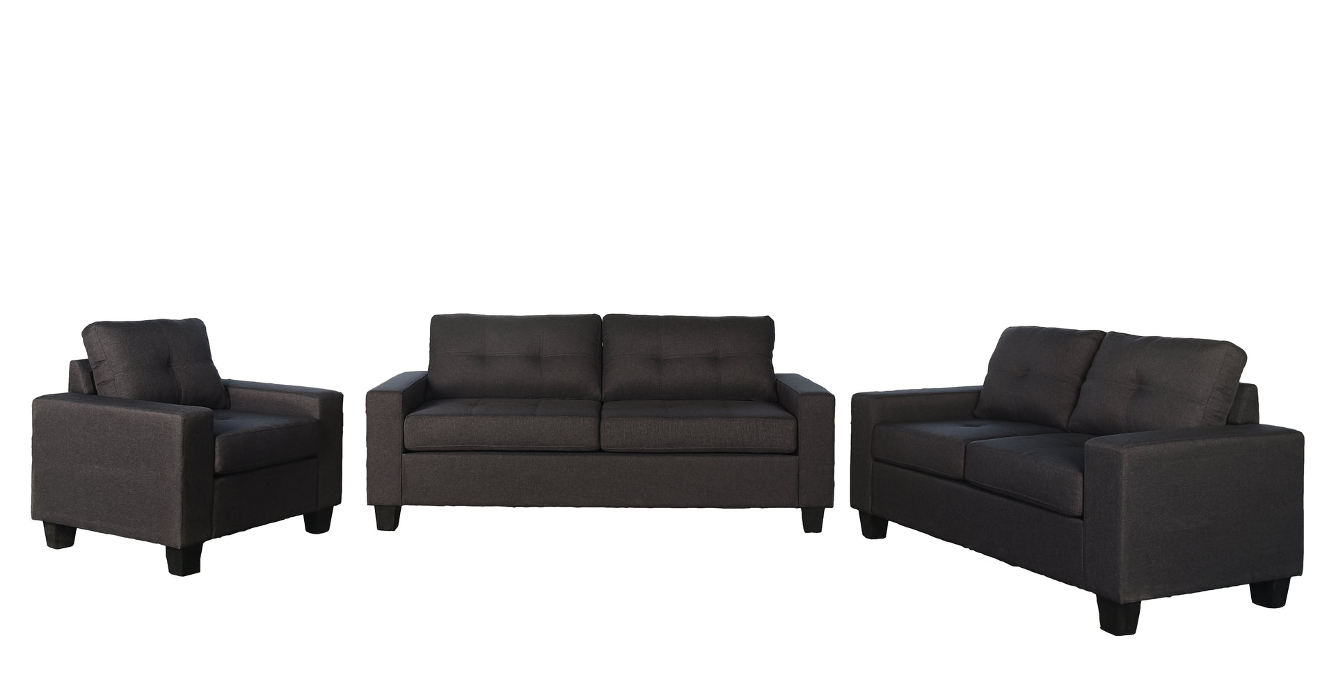 WHITNEY - 3-Piece PU Leather Sofa Set