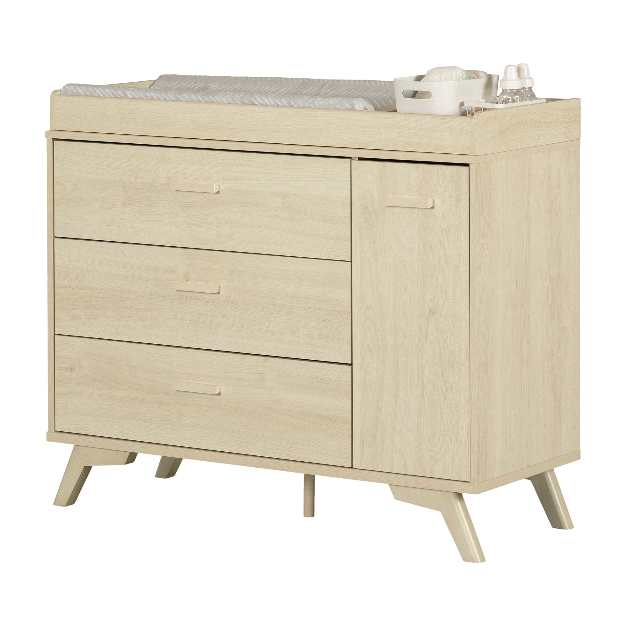 3-Drawer Changing Table with Removable Changing Tray - Milos