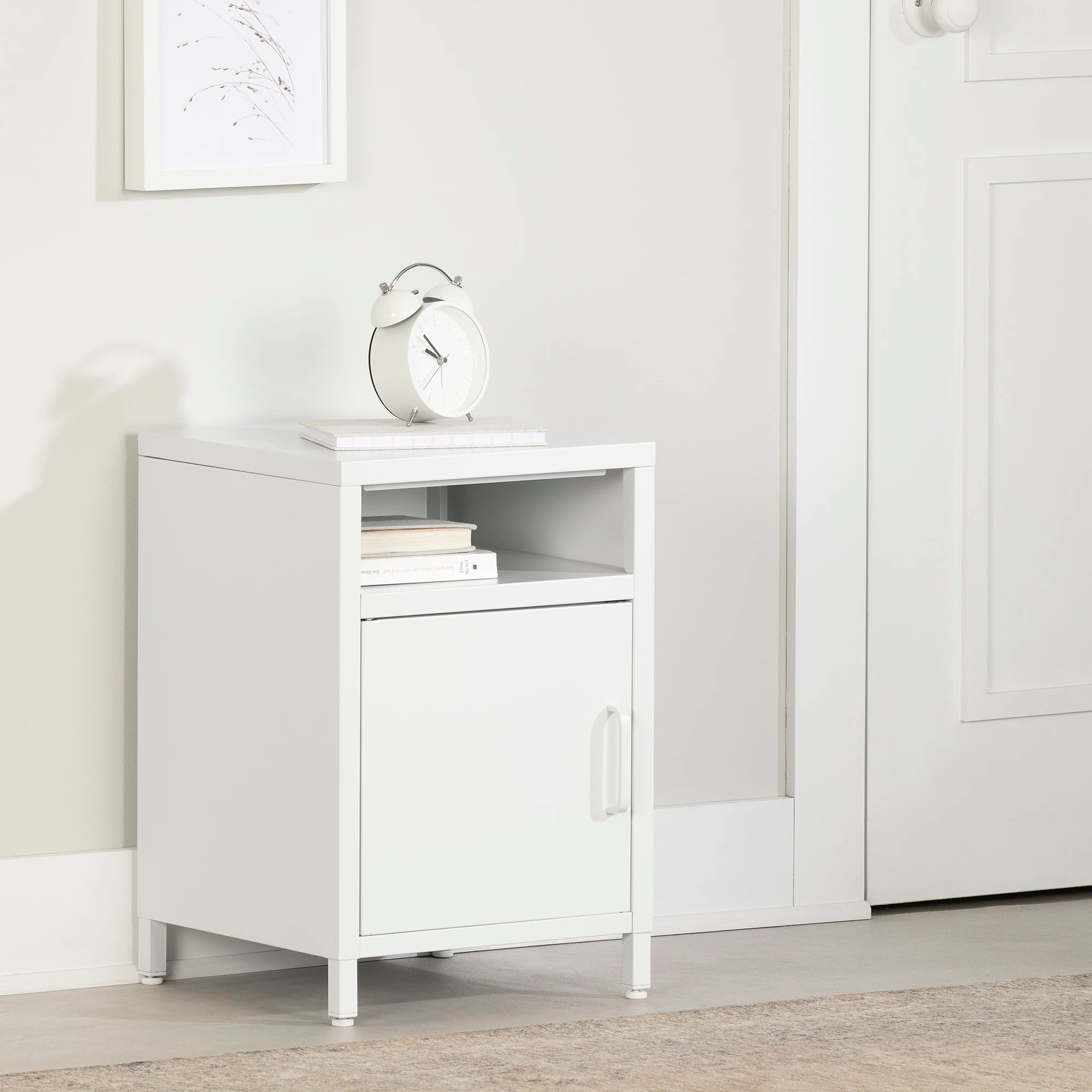 Metal 1-Door Nightstand - Kodali